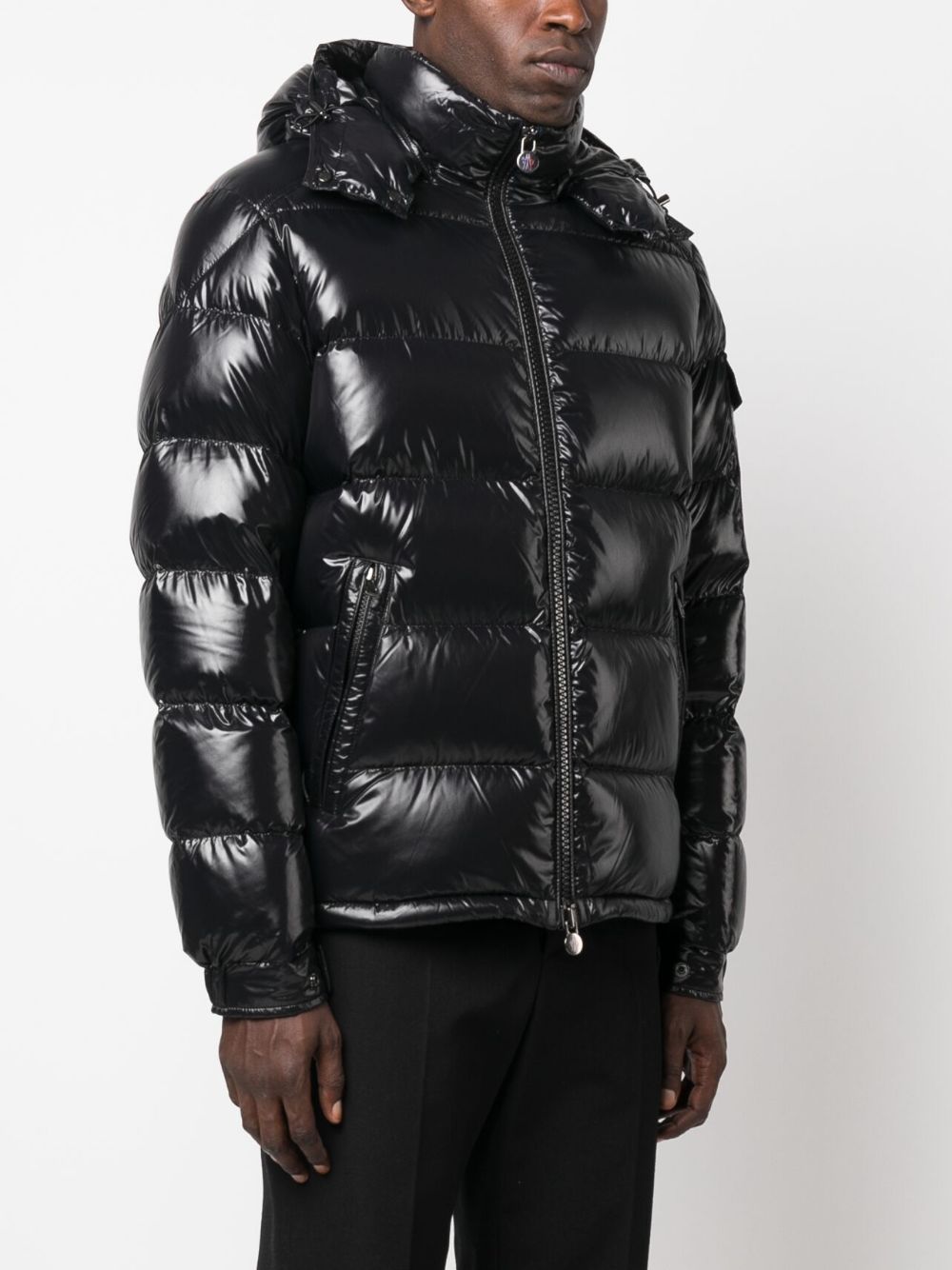 Maya zip-up padded hooded jacket