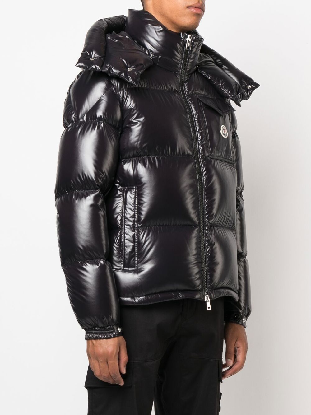 high-shine padded jacket