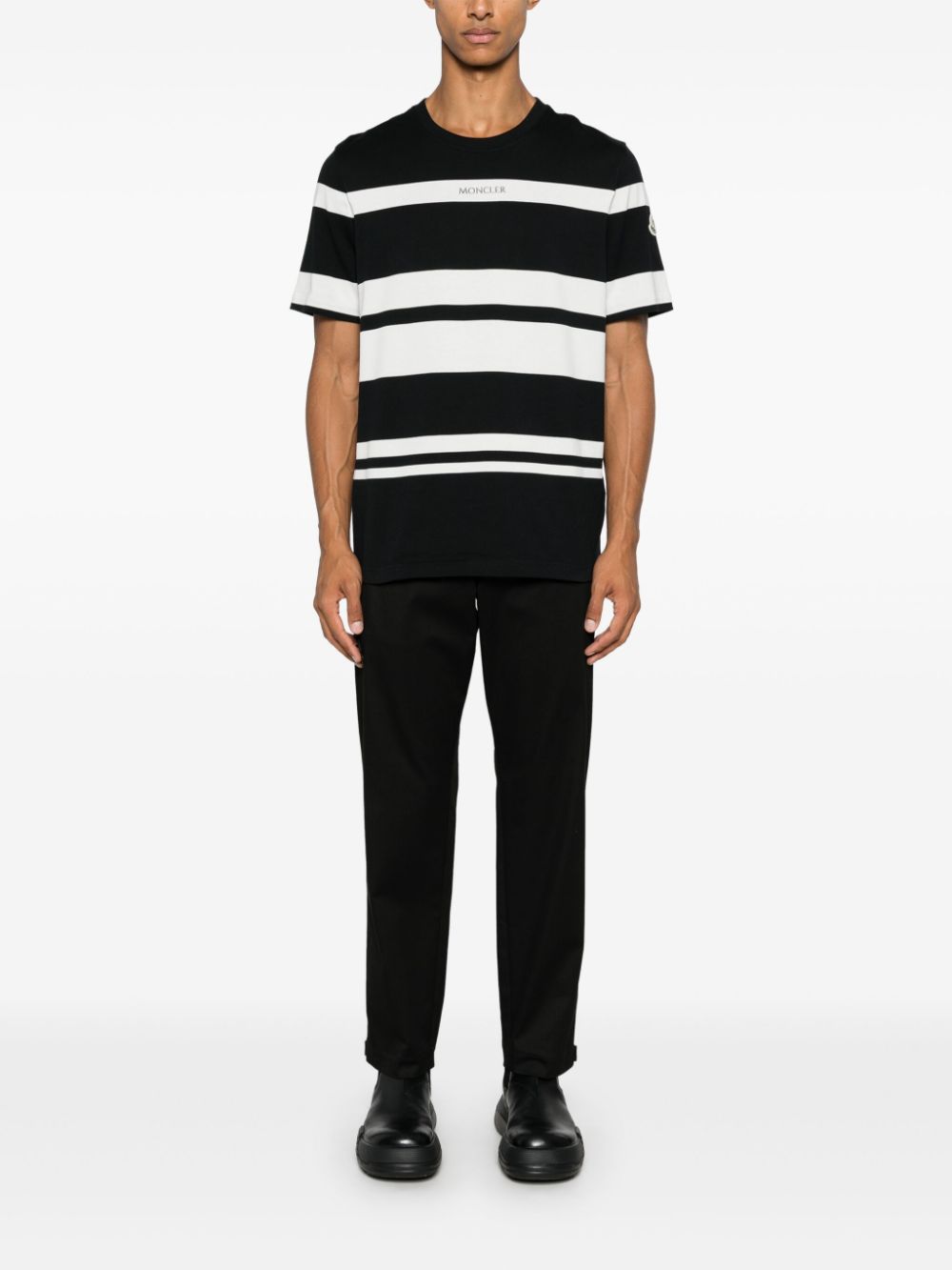 logo-patch trousers
