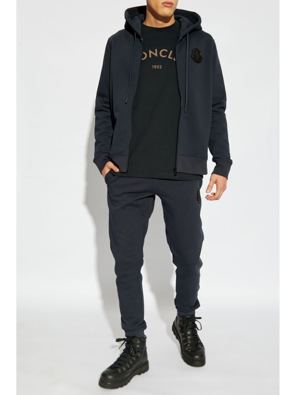 logo patch track pants