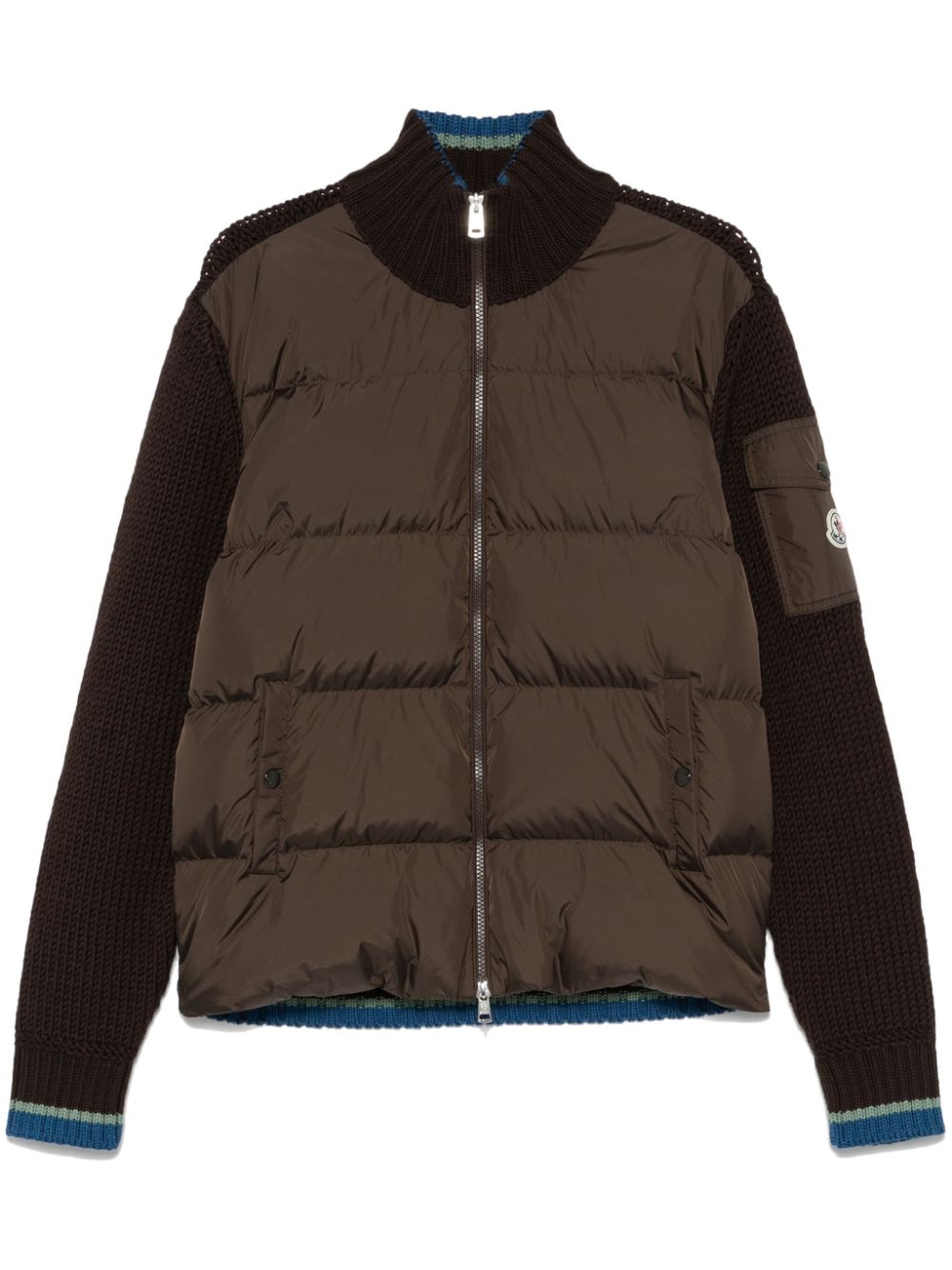 panelled cardigan