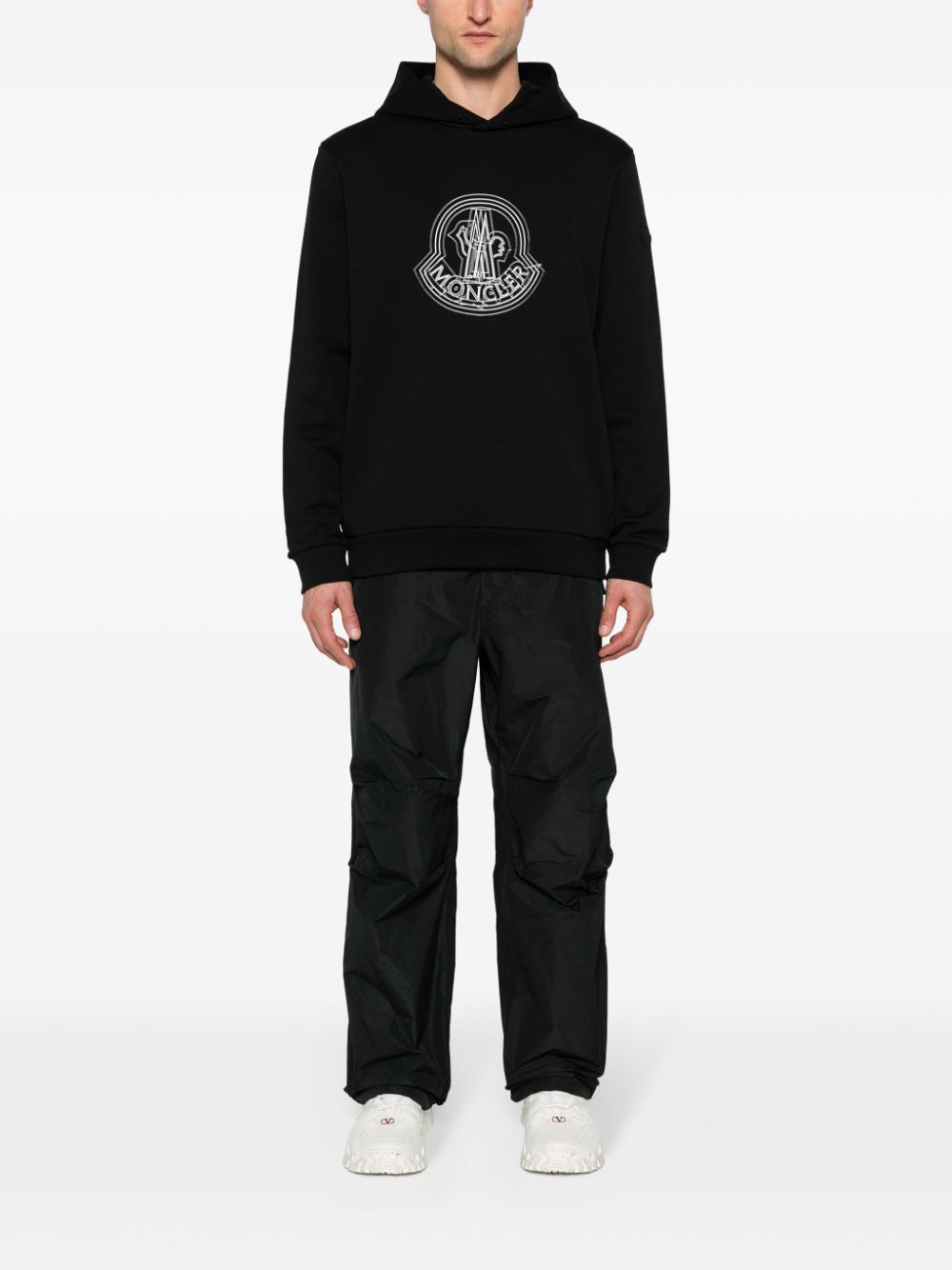 logo-print hoodie