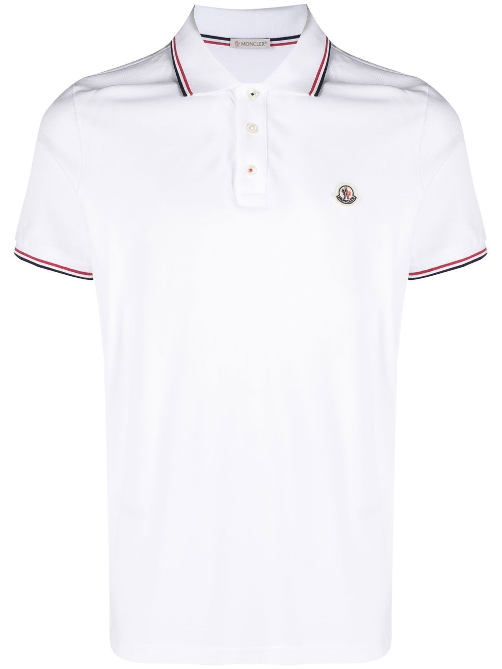 logo-patch short-sleeve polo shirt