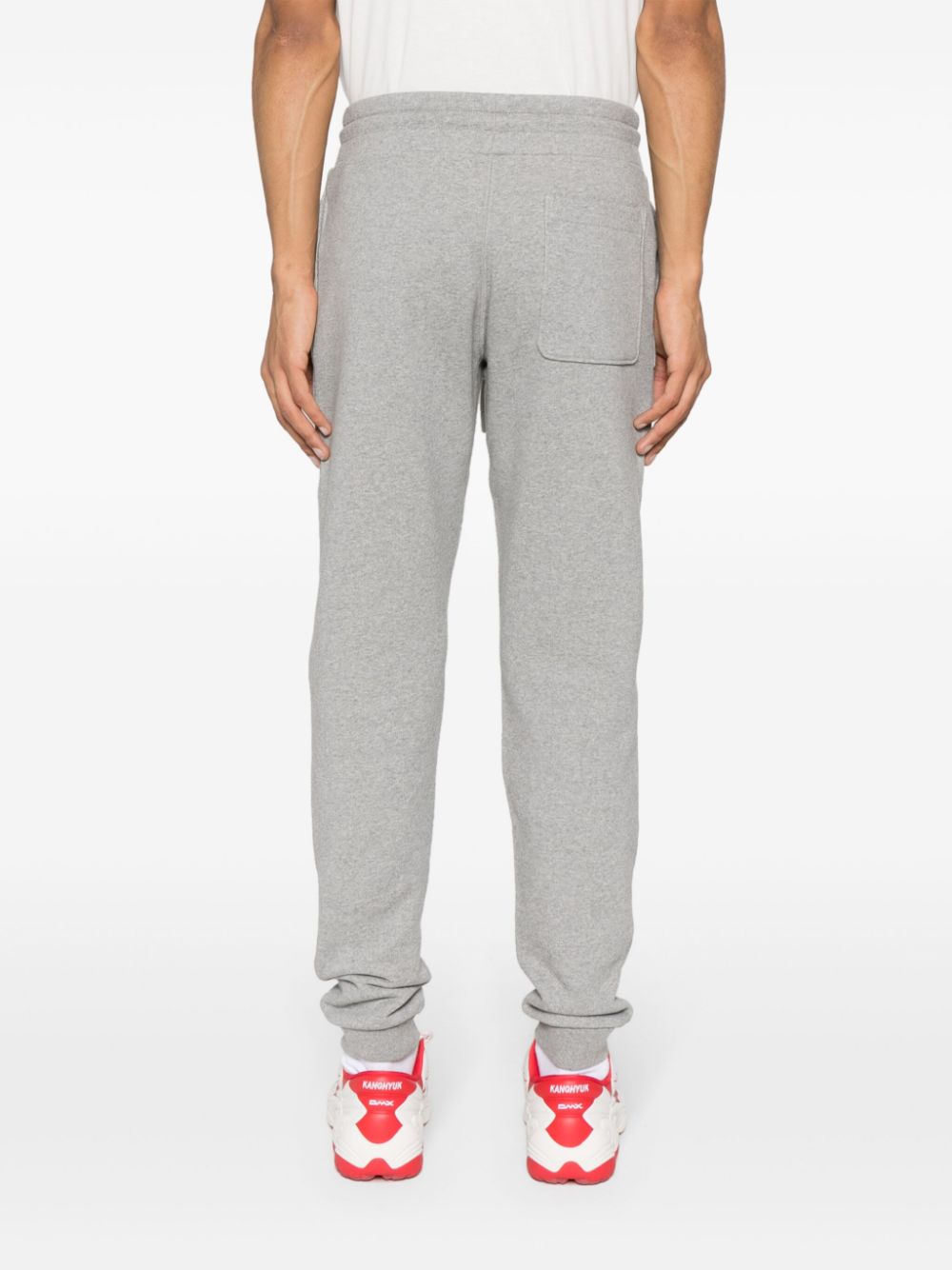 logo-patch cotton track trousers