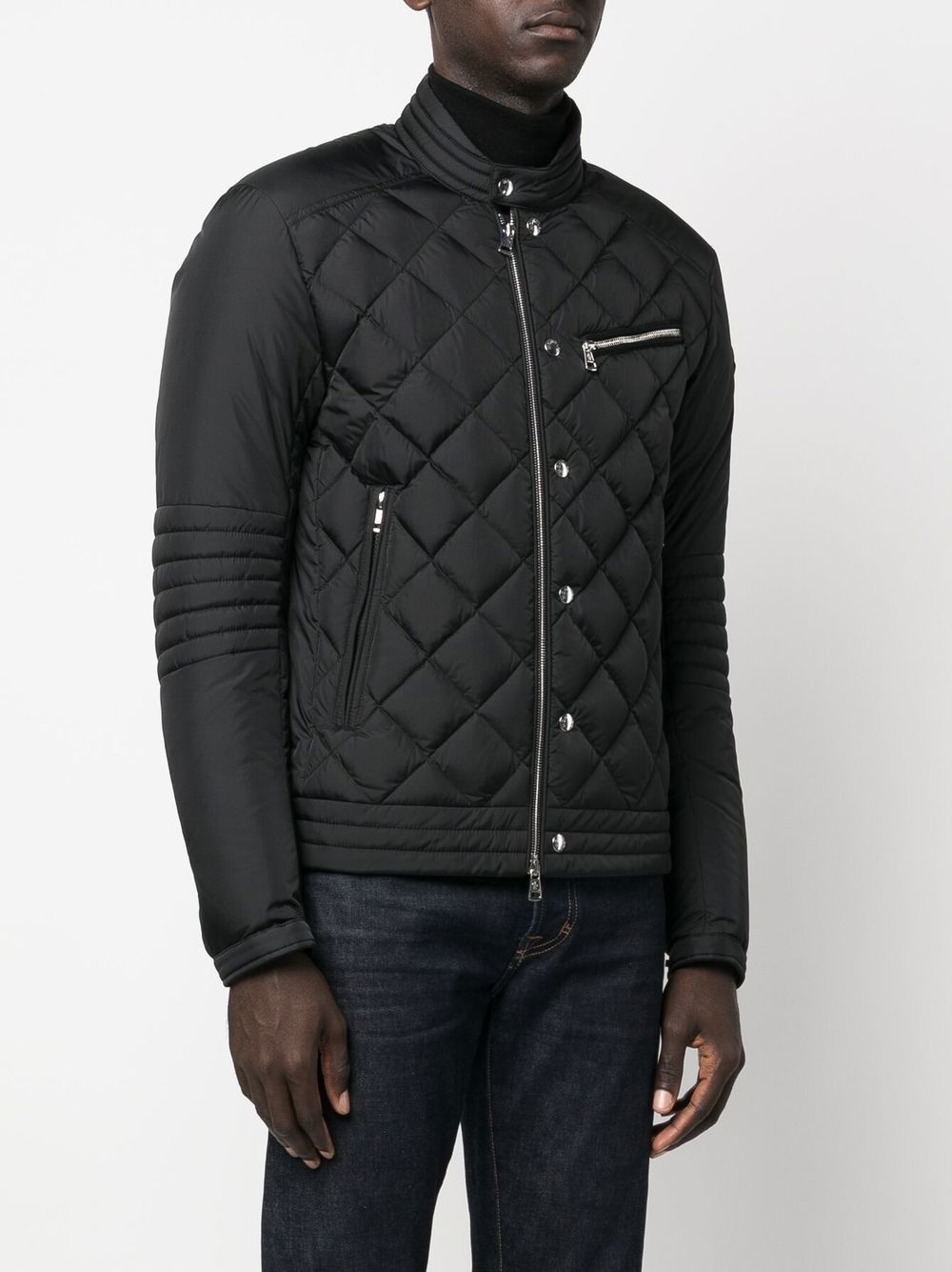 veste zippée matelassée en losanges