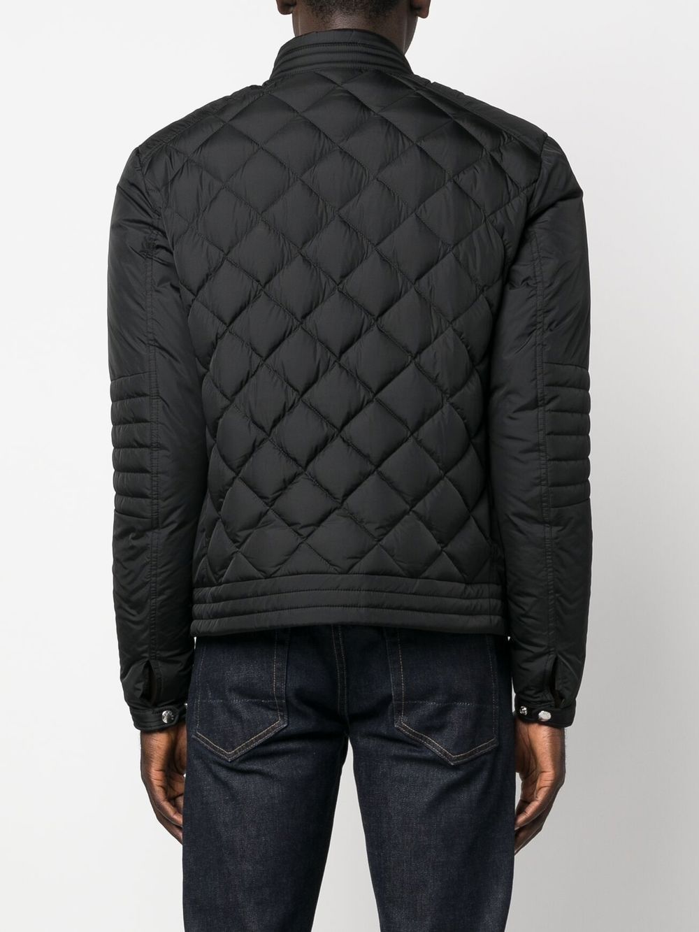veste zippée matelassée en losanges