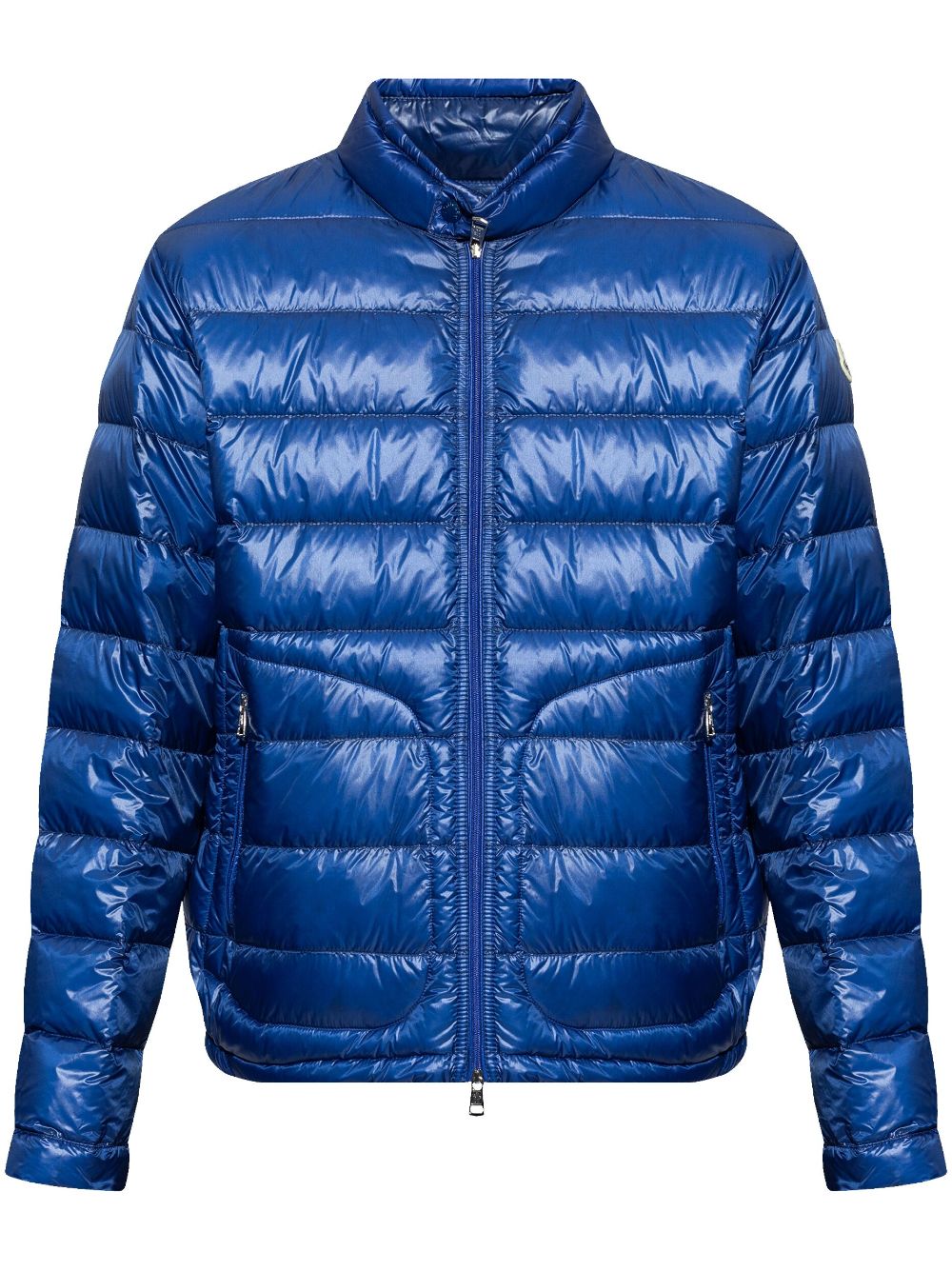 metallic finish down jacket