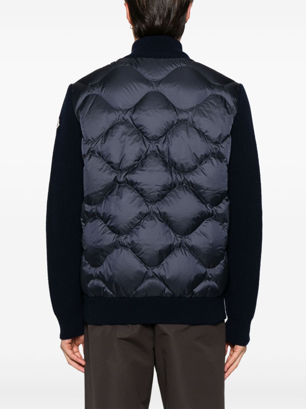 zip-up cardigan