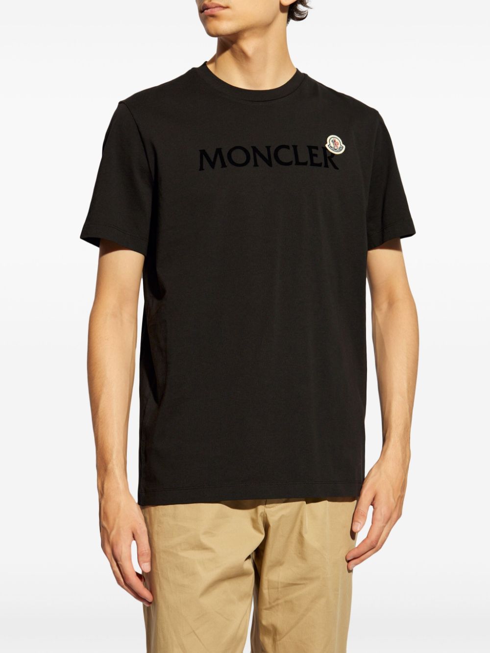 T-shirt en coton avec logo floqué