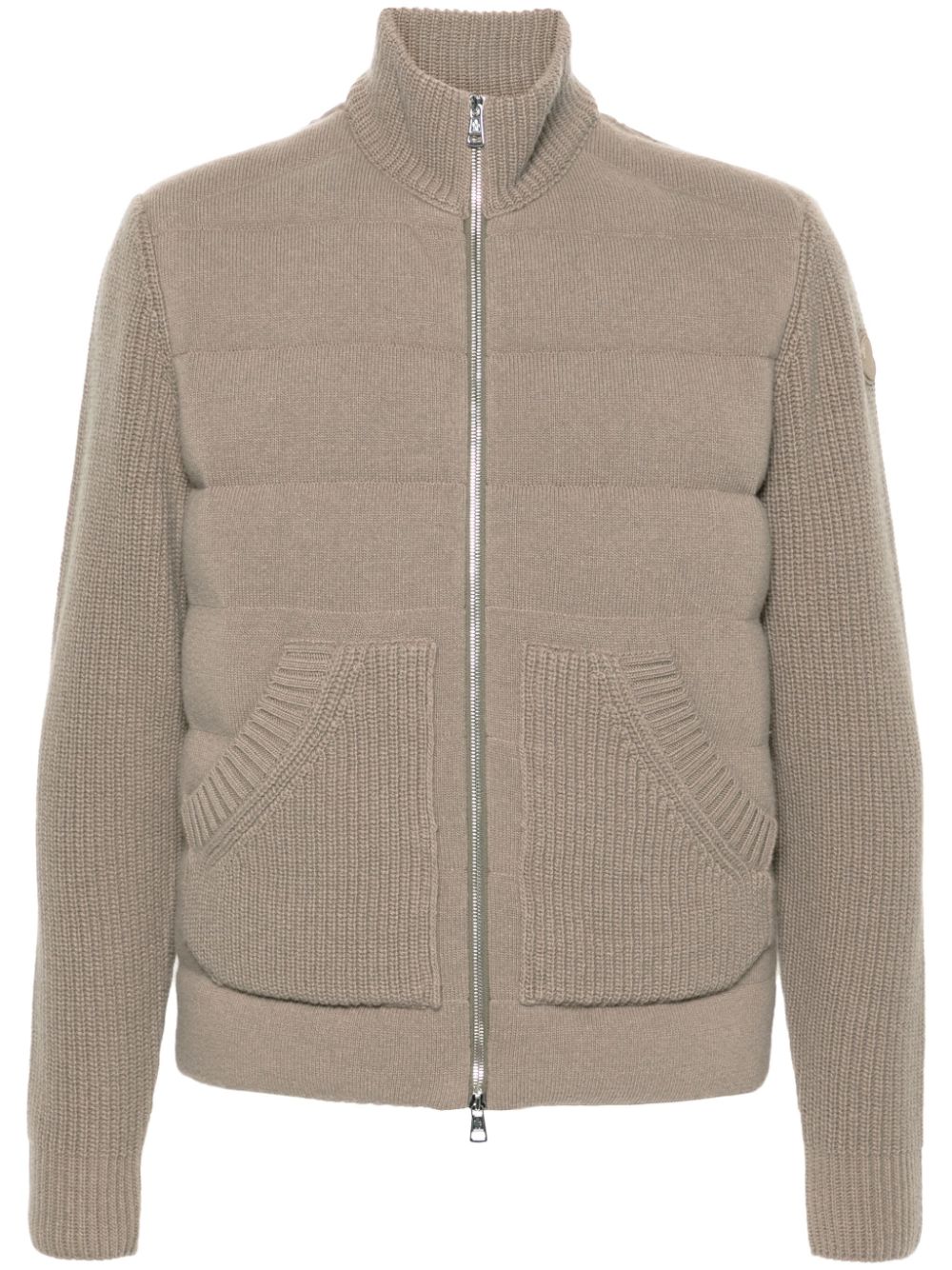 veste à empiècements en tricot