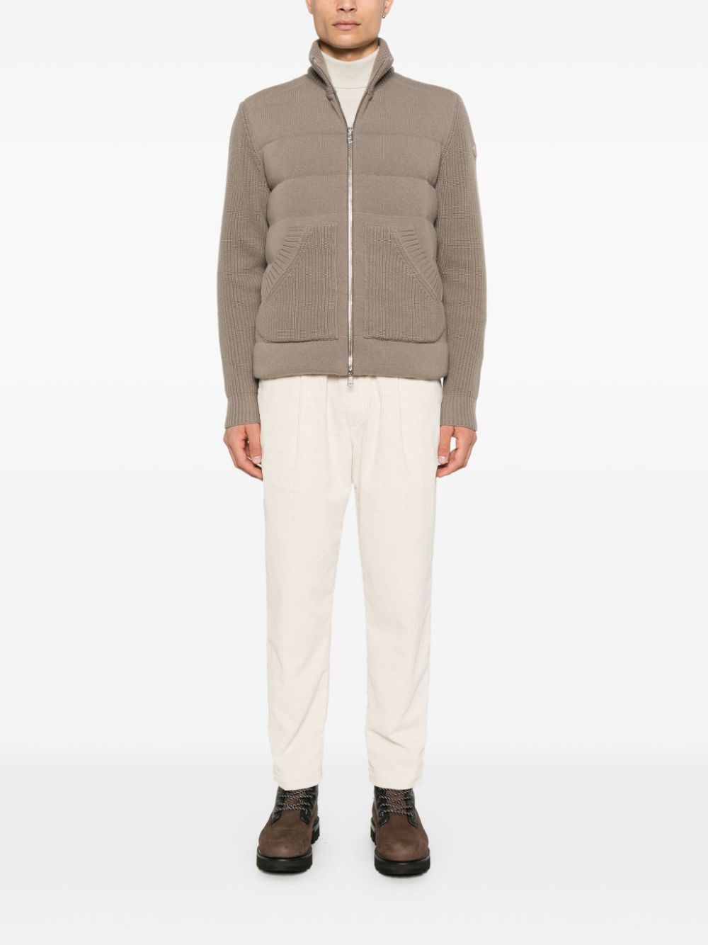 veste à empiècements en tricot