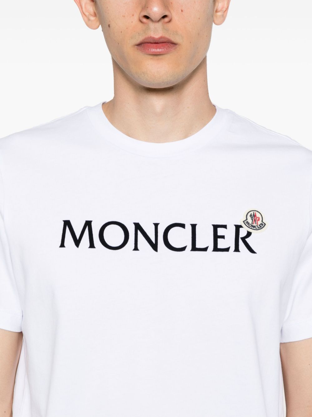 T-shirt en coton avec logo floqué