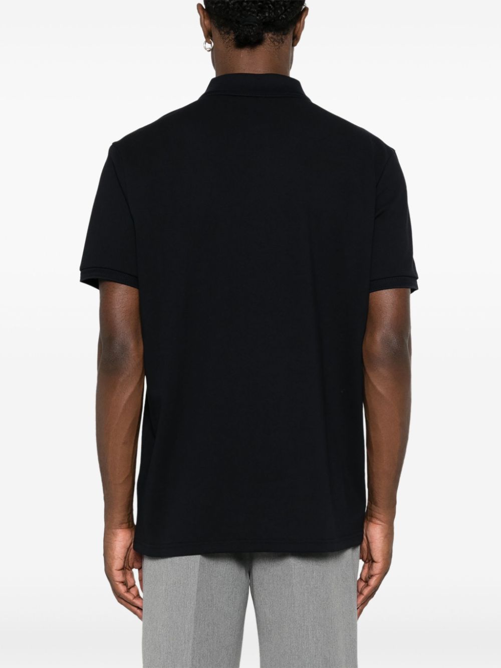 logo-appliqué piqué polo shirt