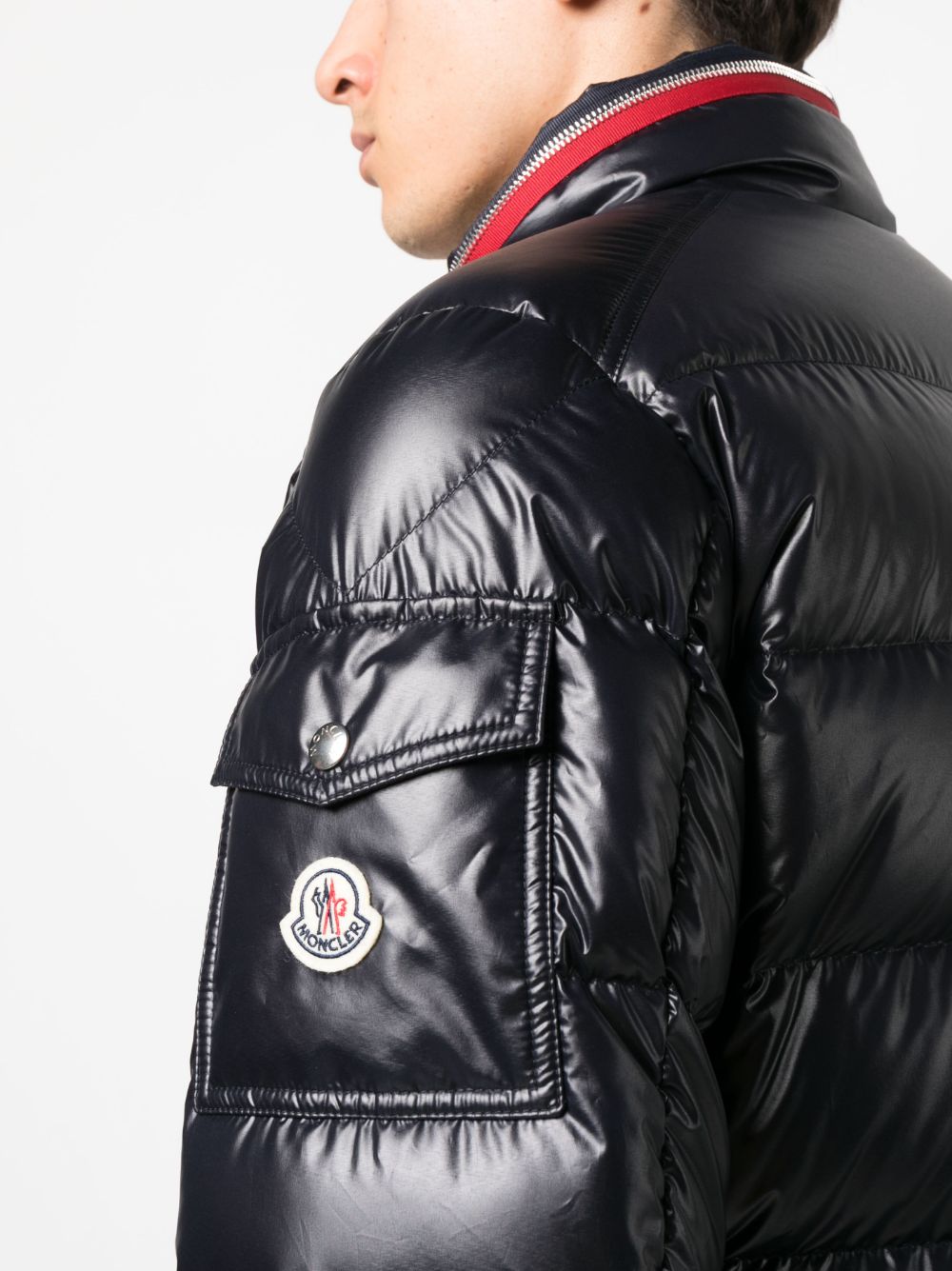 veste matelassée avec patch logo