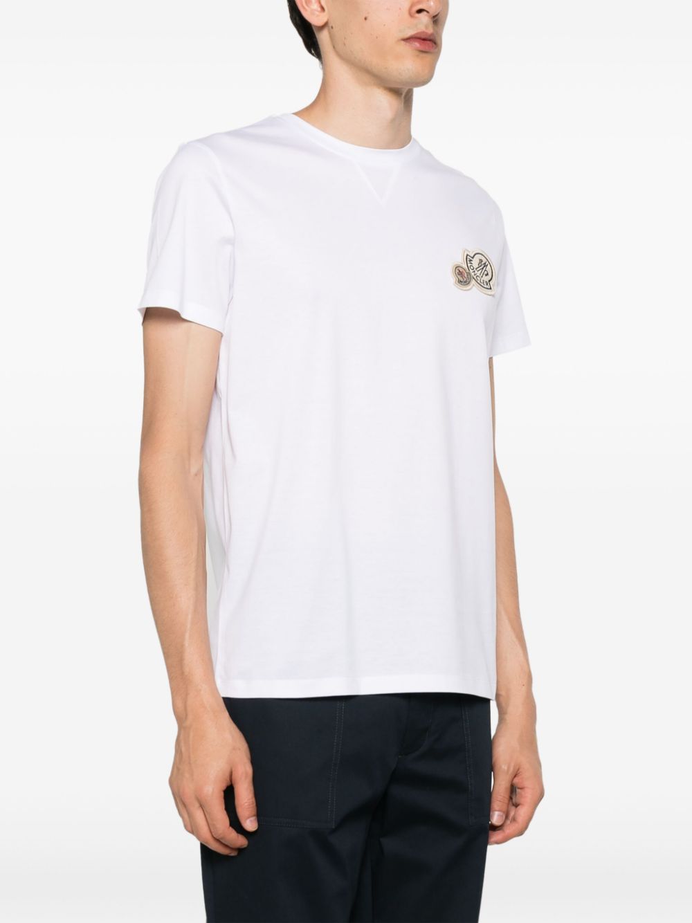 T-shirt en coton avec patch logo
