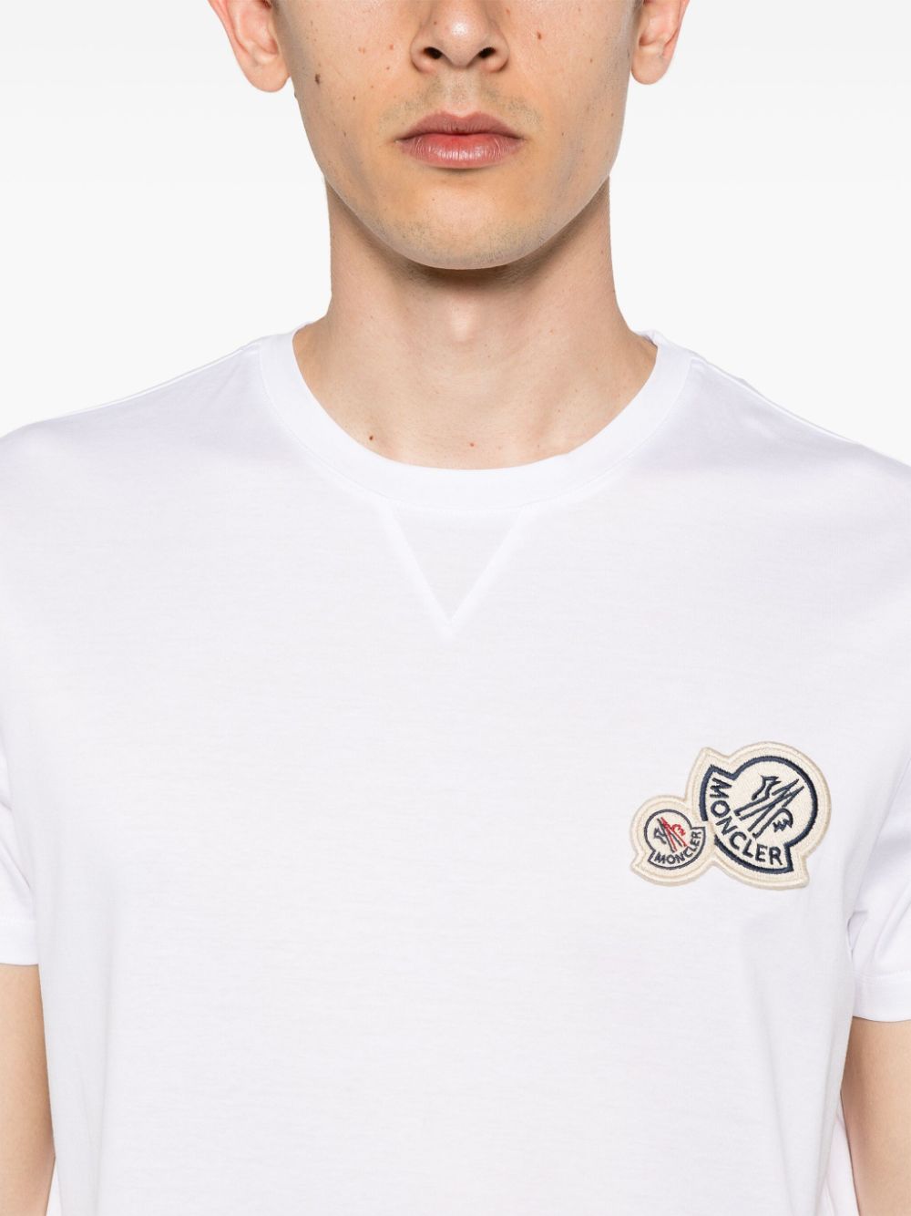T-shirt en coton avec patch logo