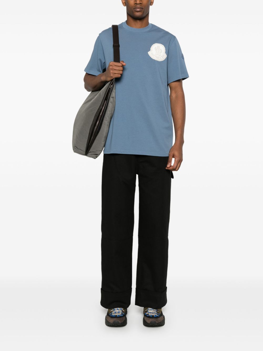 T-shirt en coton avec logo en relief