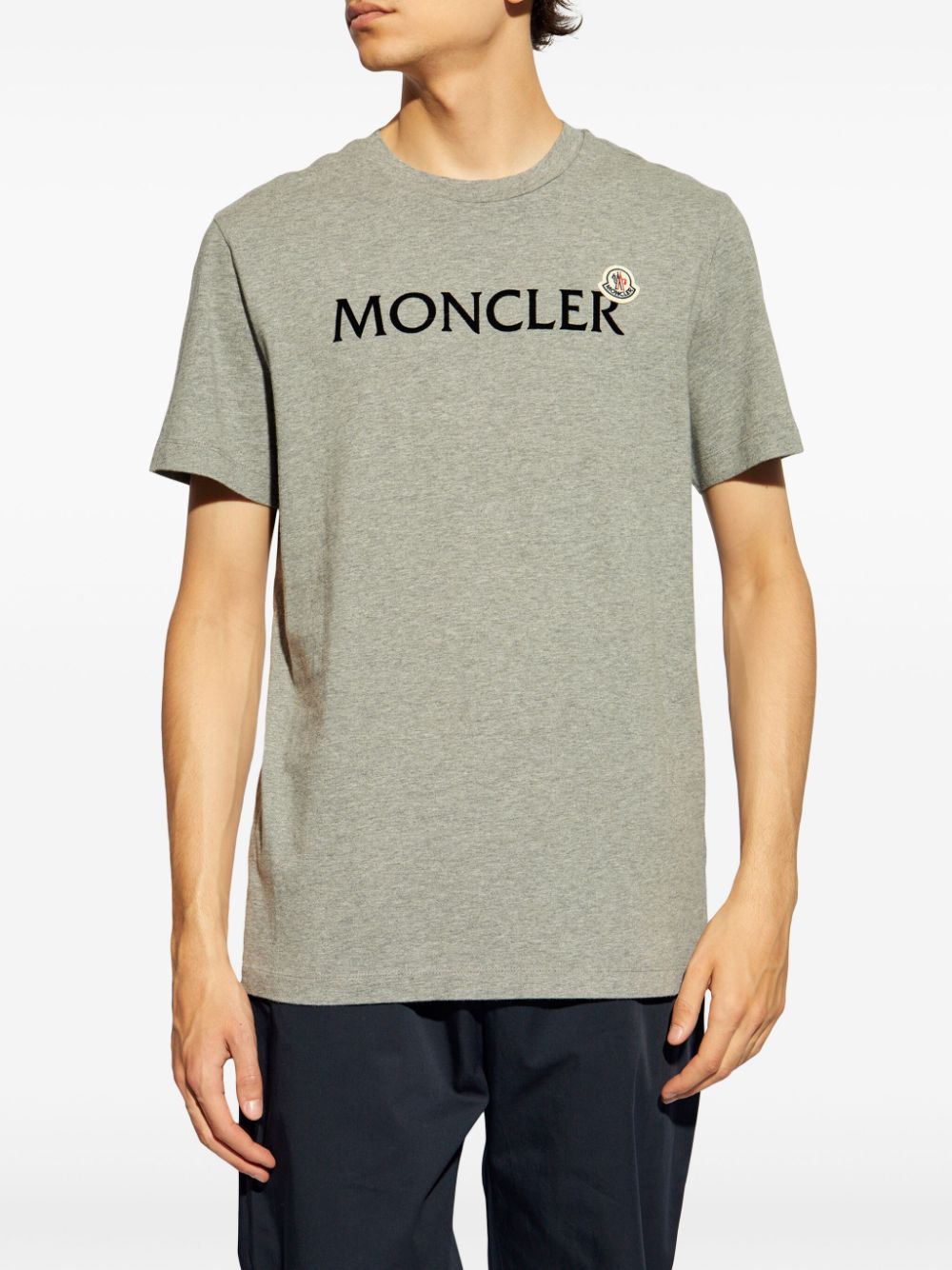 T-shirt en coton avec logo floqué