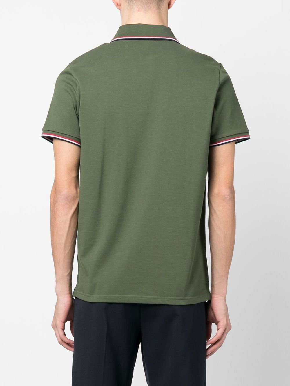 chest logo-patch detail polo shirt