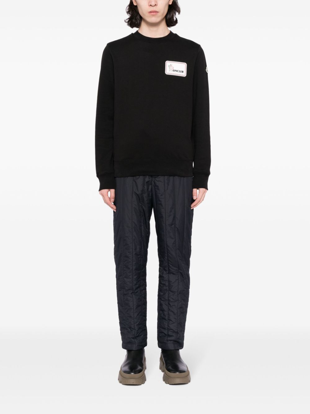 logo-appliqué cotton sweatshirt