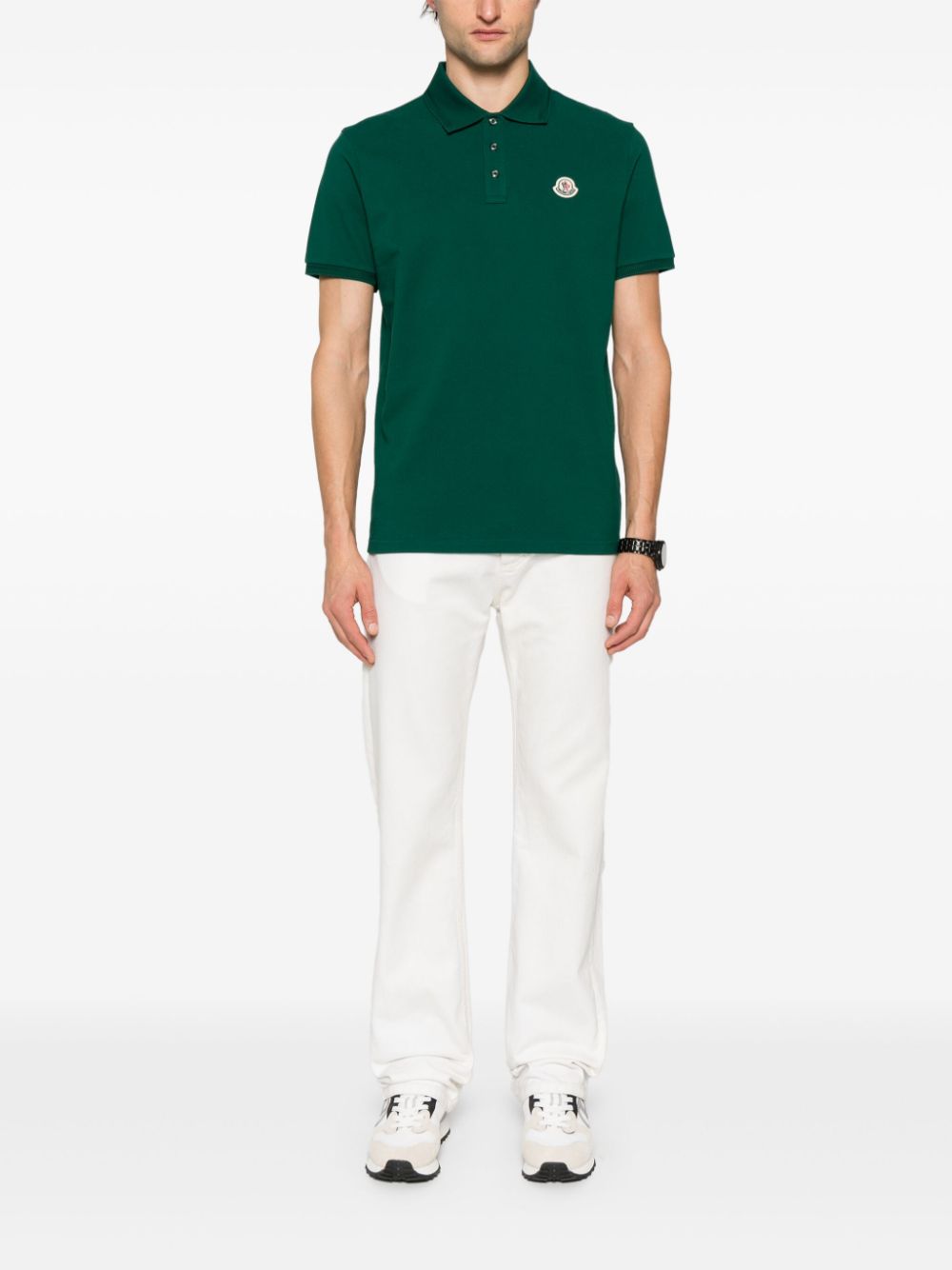 polo en piqué à logo appliqué
