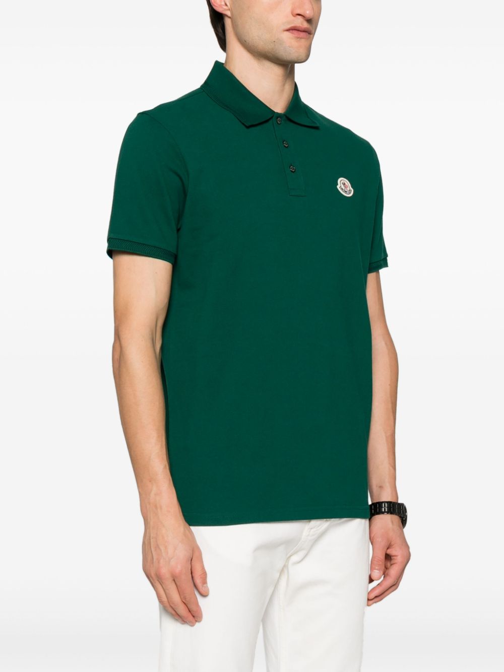 polo en piqué à logo appliqué