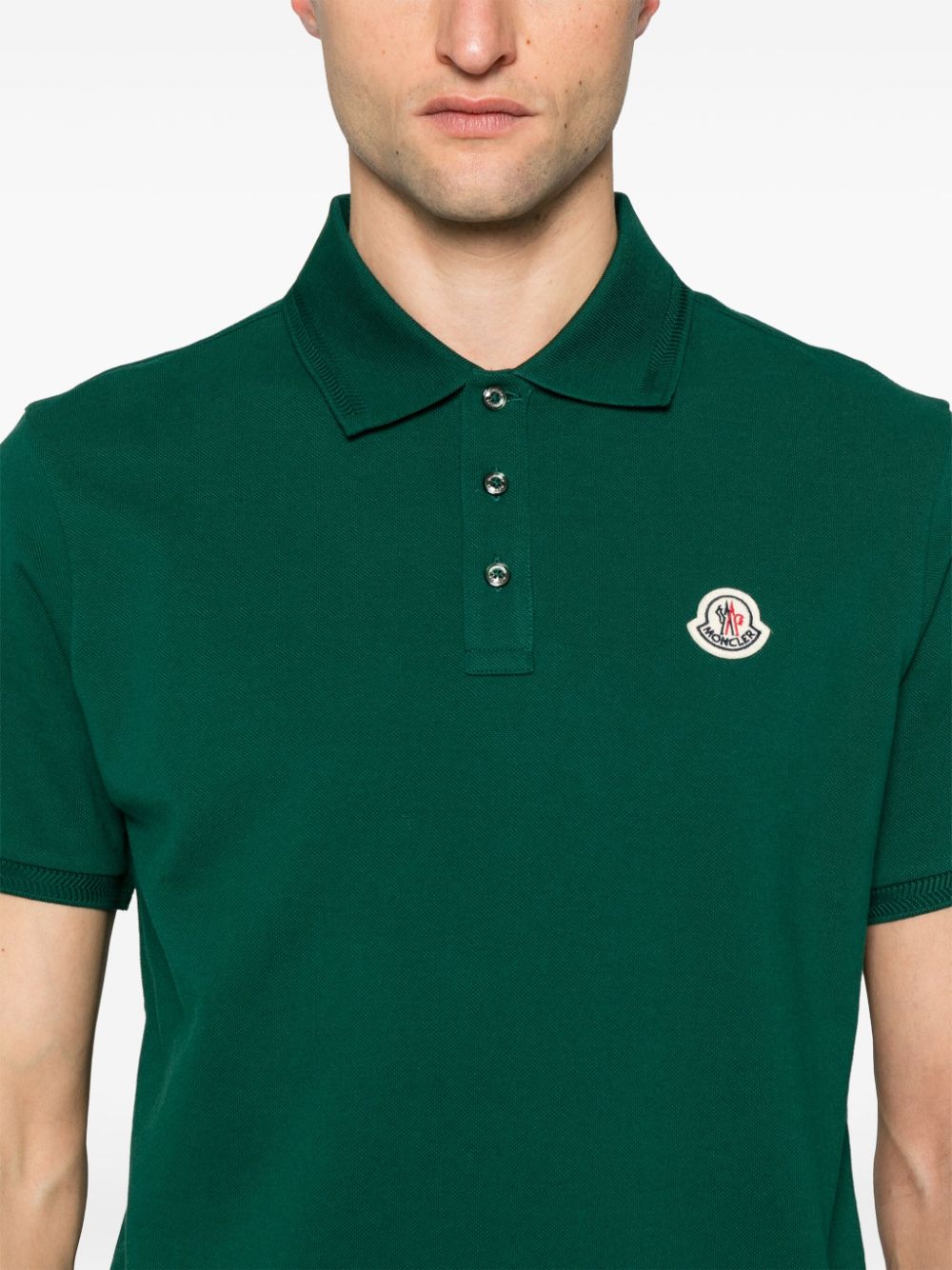 polo en piqué à logo appliqué