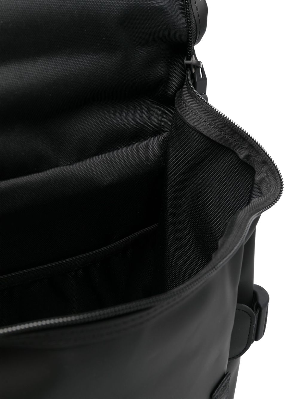 logo-strap buckle-fastening backpack