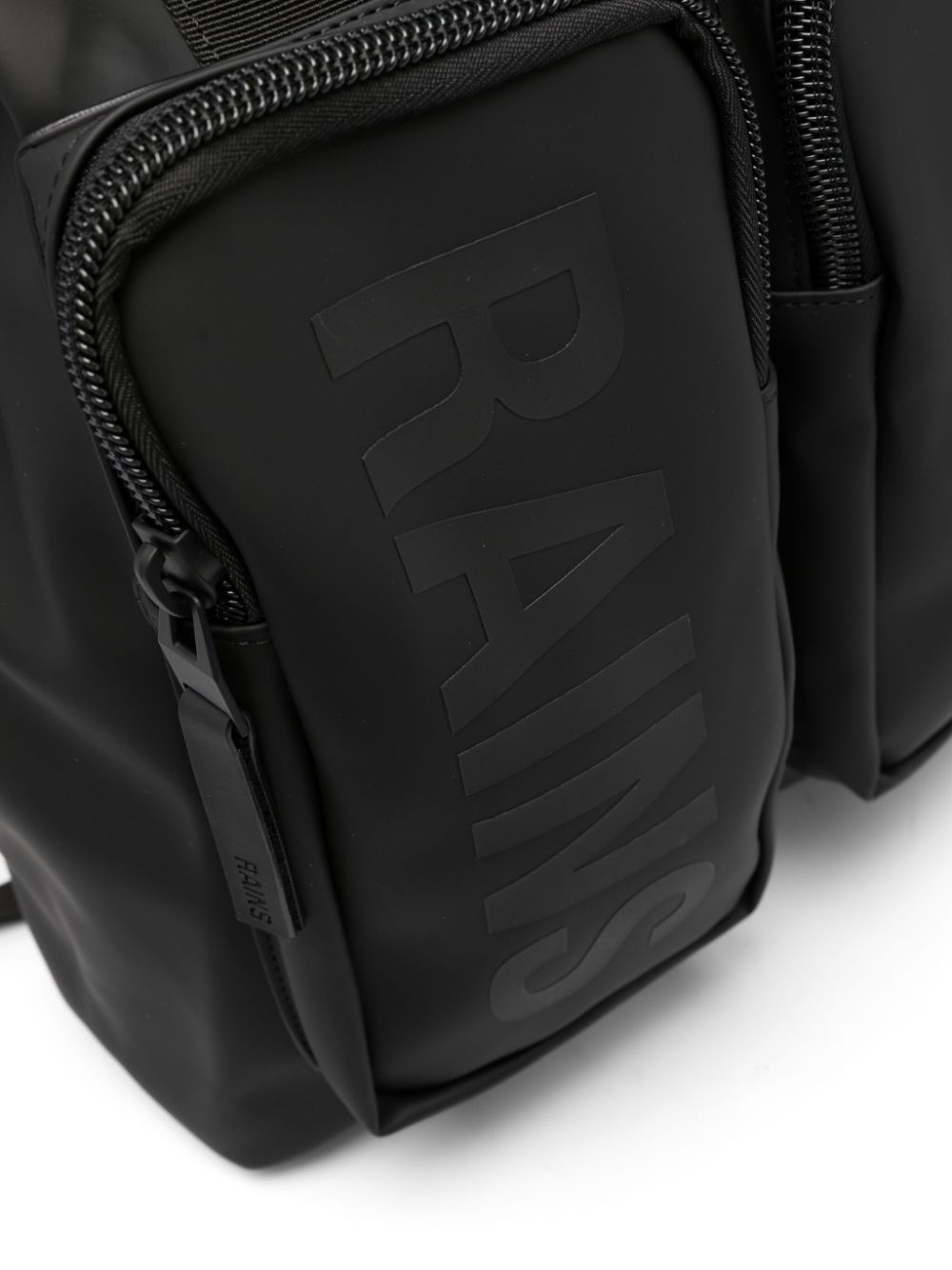 logo-print multi-pocket backpack