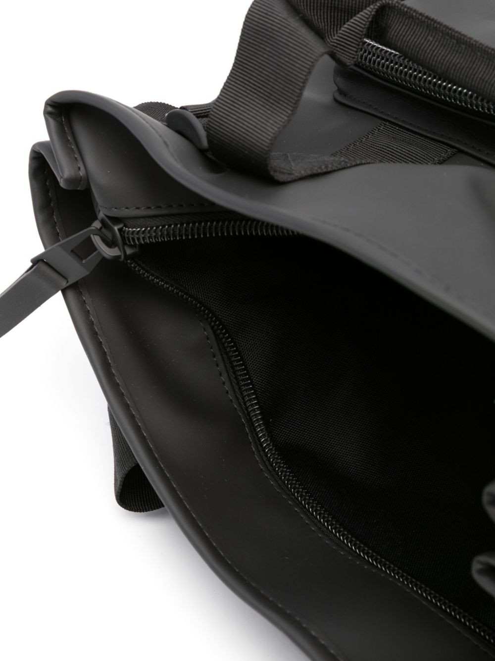 logo-print multi-pocket backpack