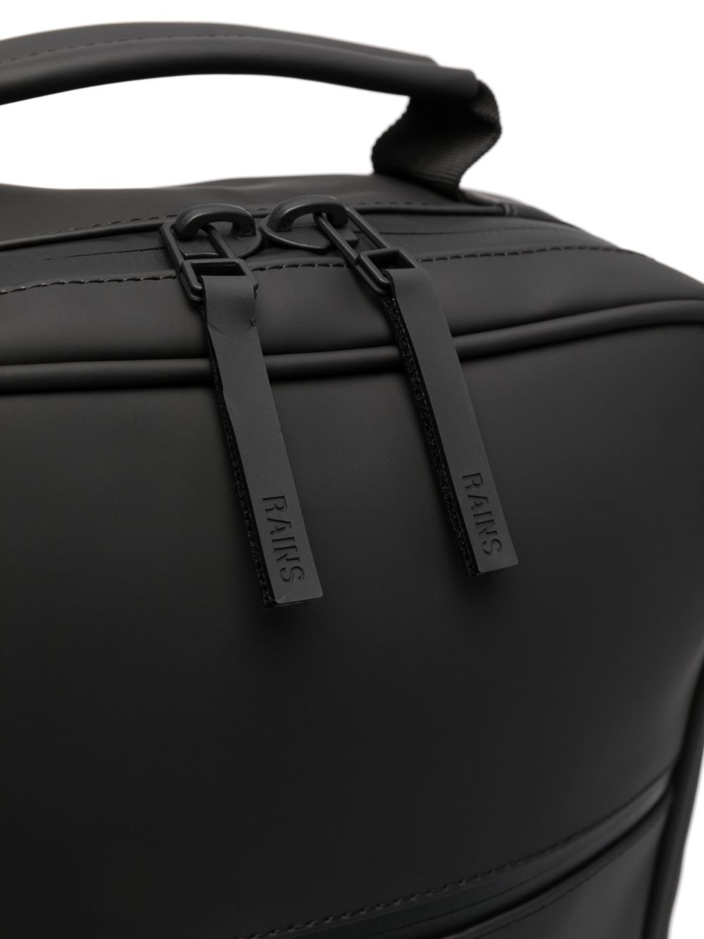 matte-finish backpack