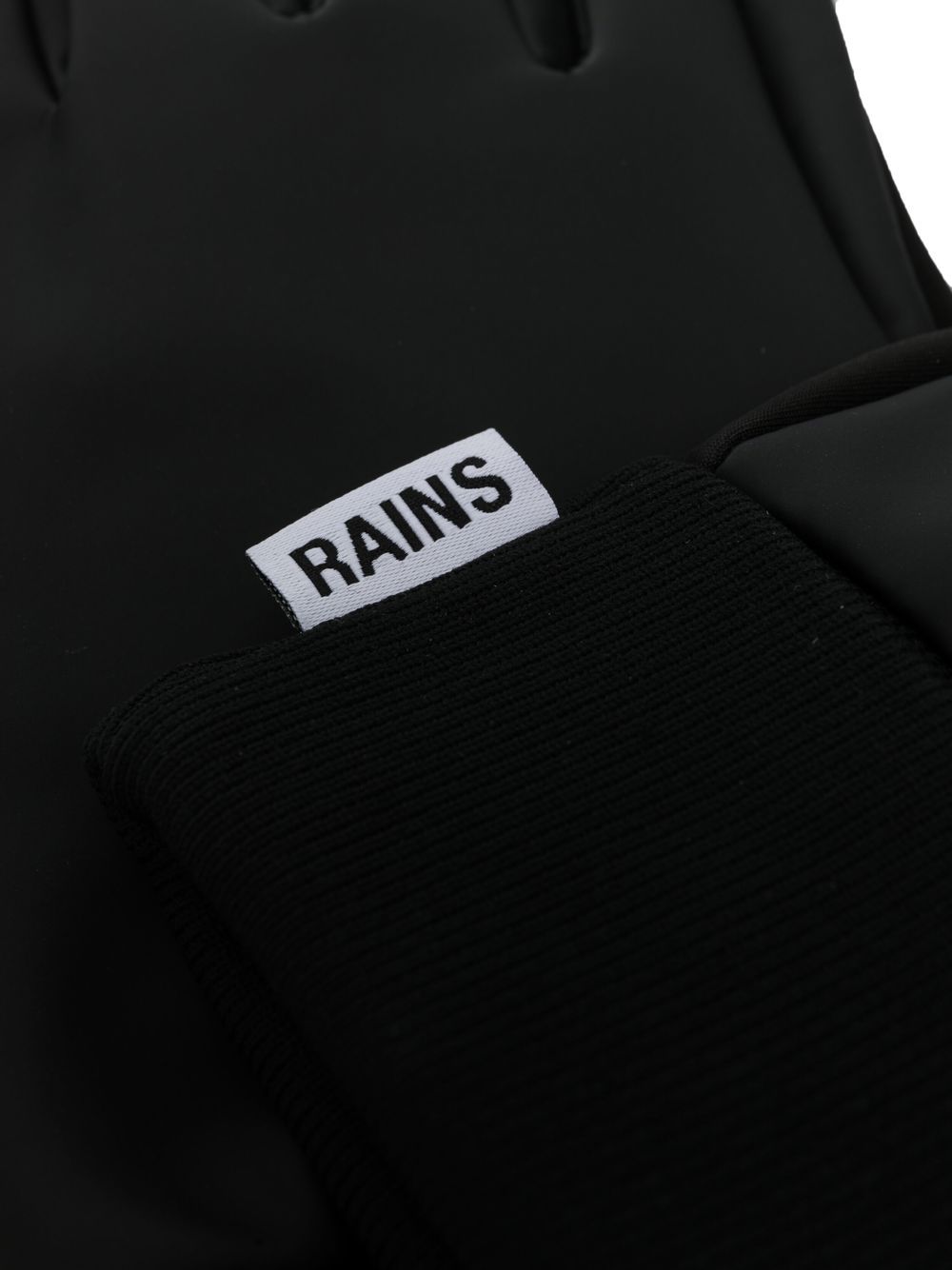 gants à détails côtelés
