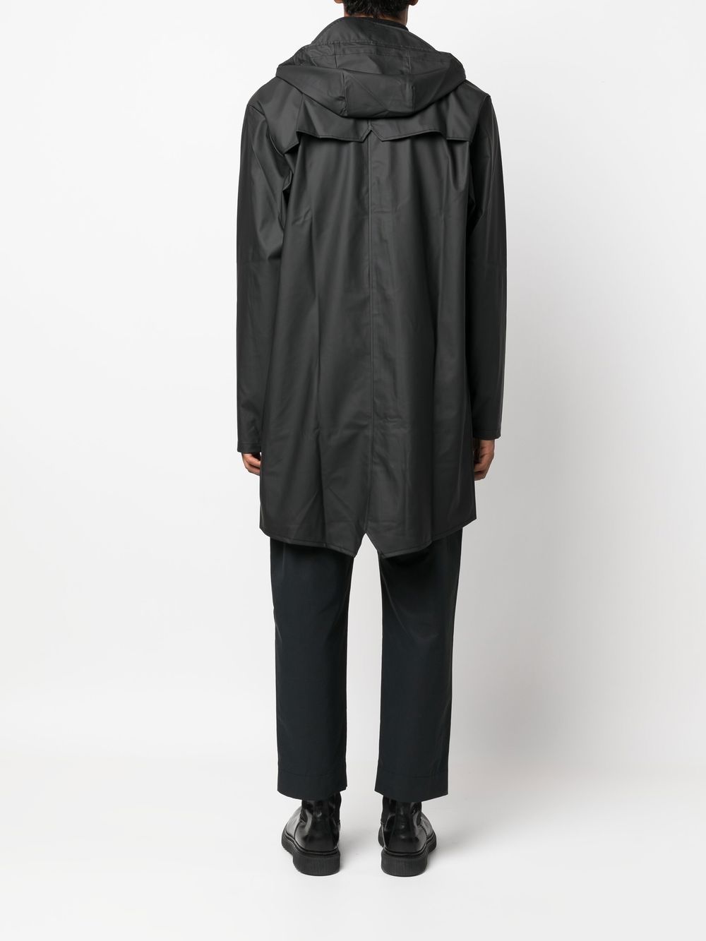 imperméable à capuche avec cordon de serrage