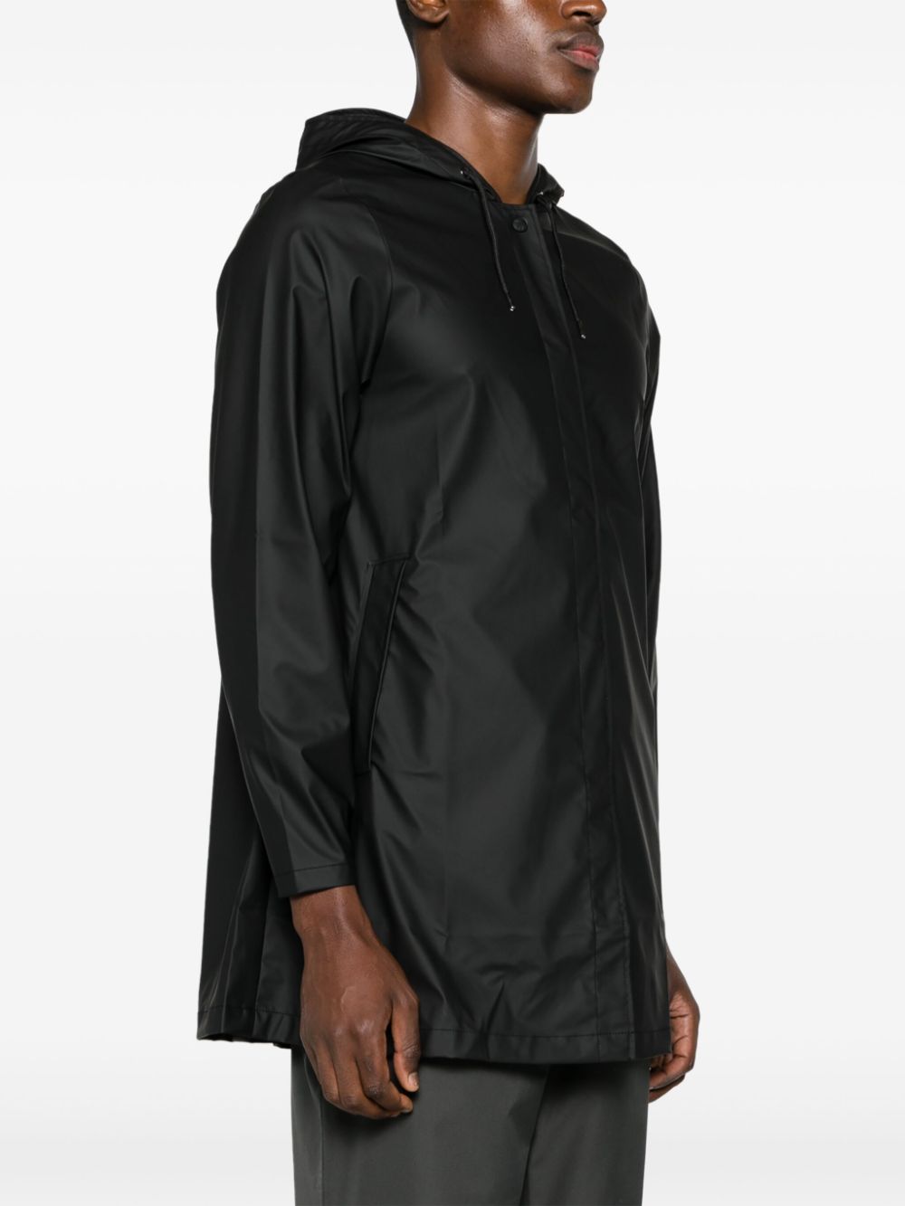 parka à capuche boutonnée