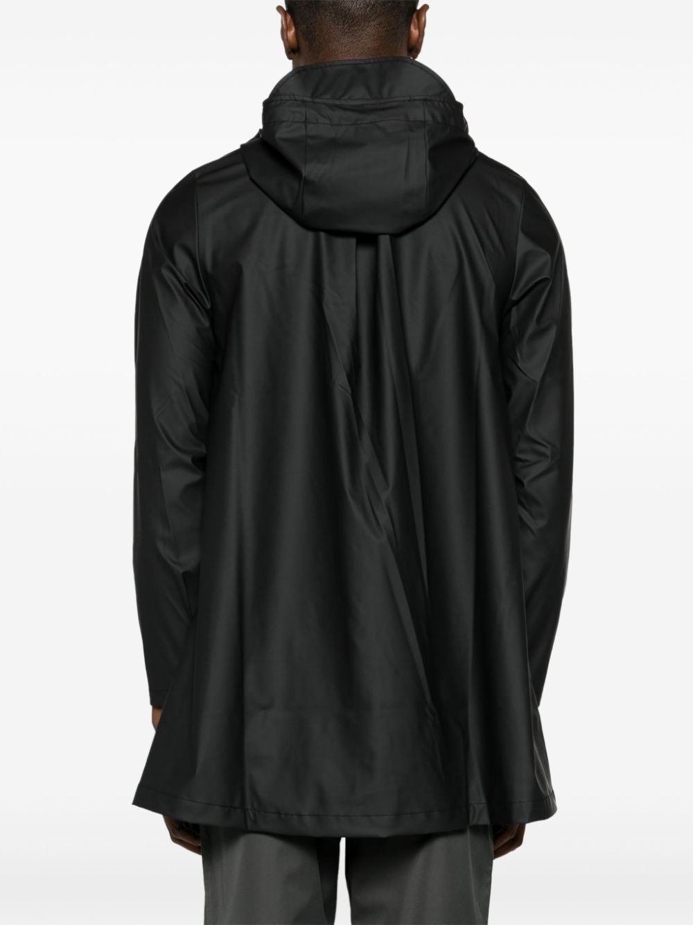 parka à capuche boutonnée