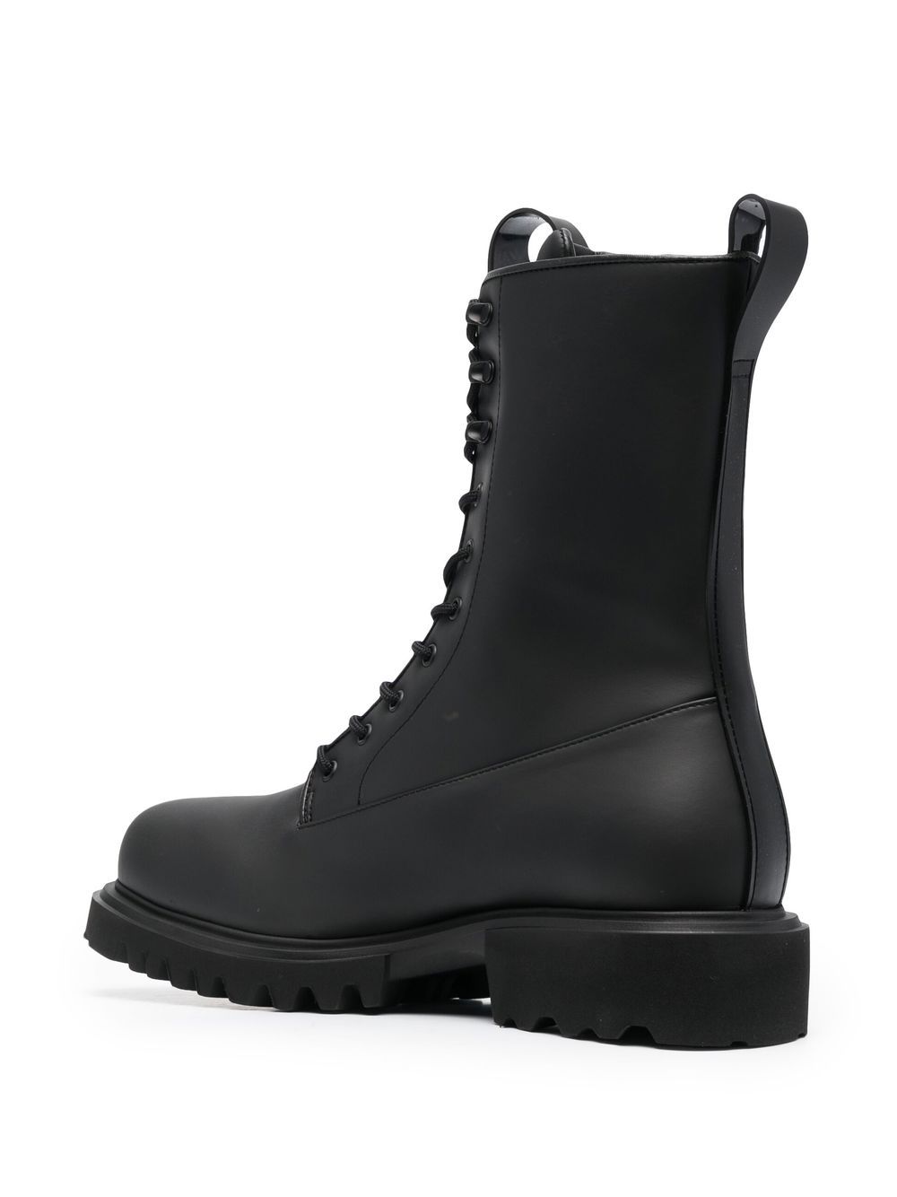 Show lace-up combat boots