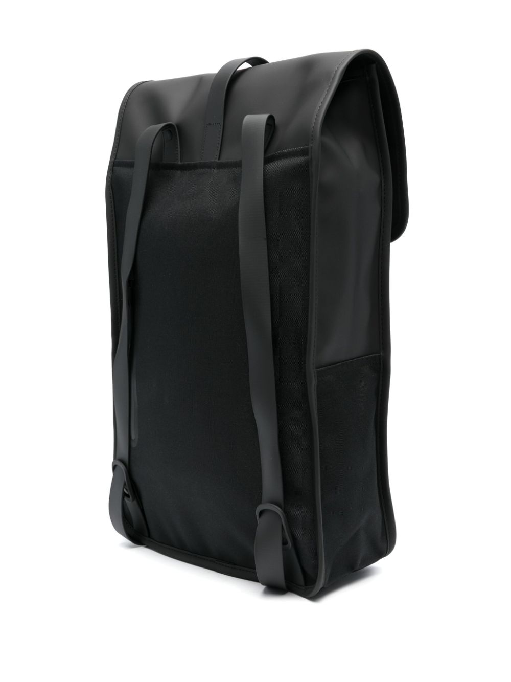logo-engraved foldover-top backpack