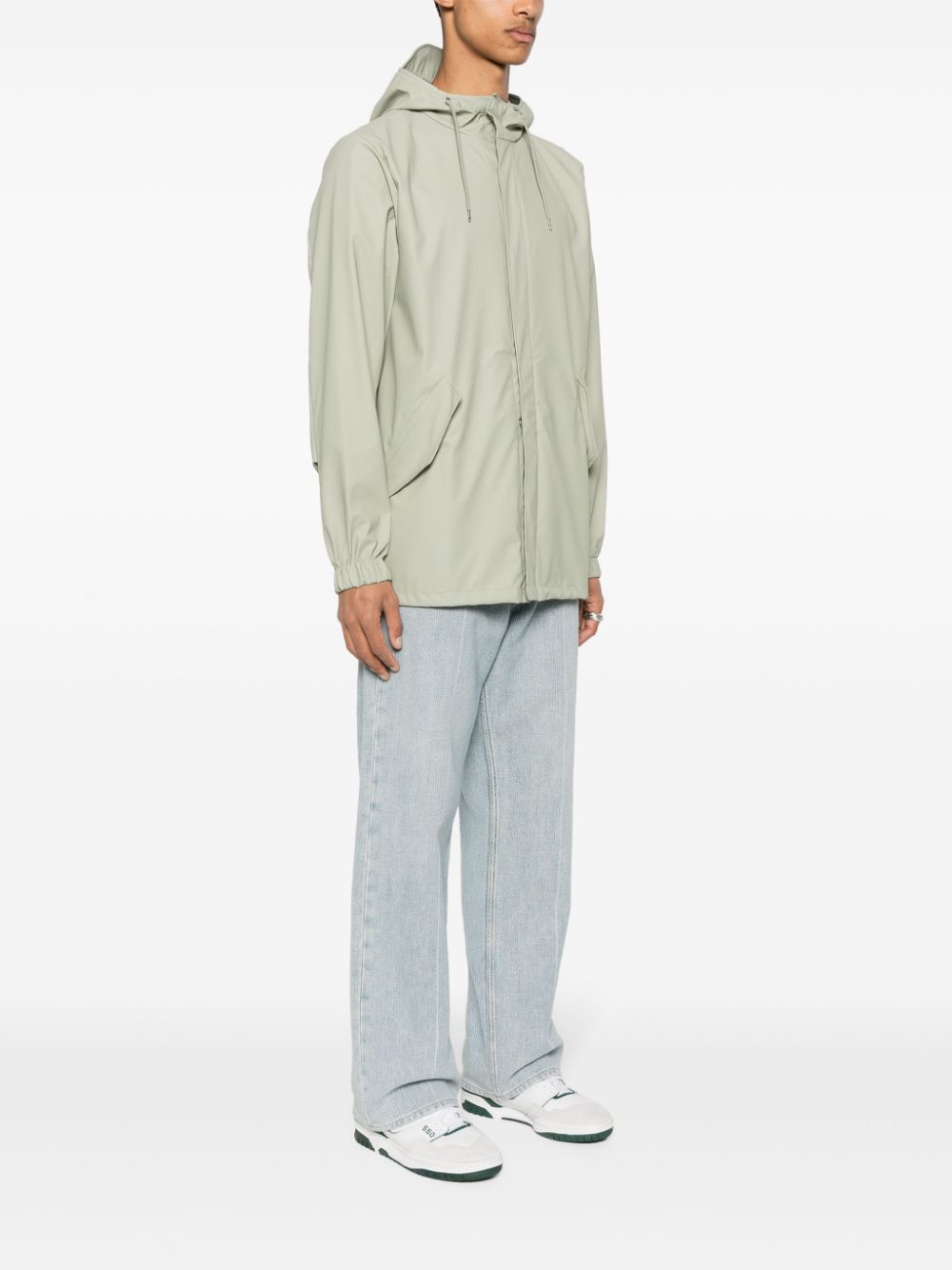 Veste à capuche en queue de poisson
