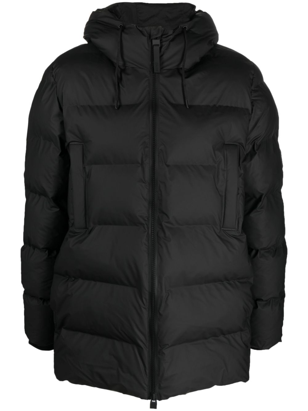 veste matelassée à capuche avec patch logo