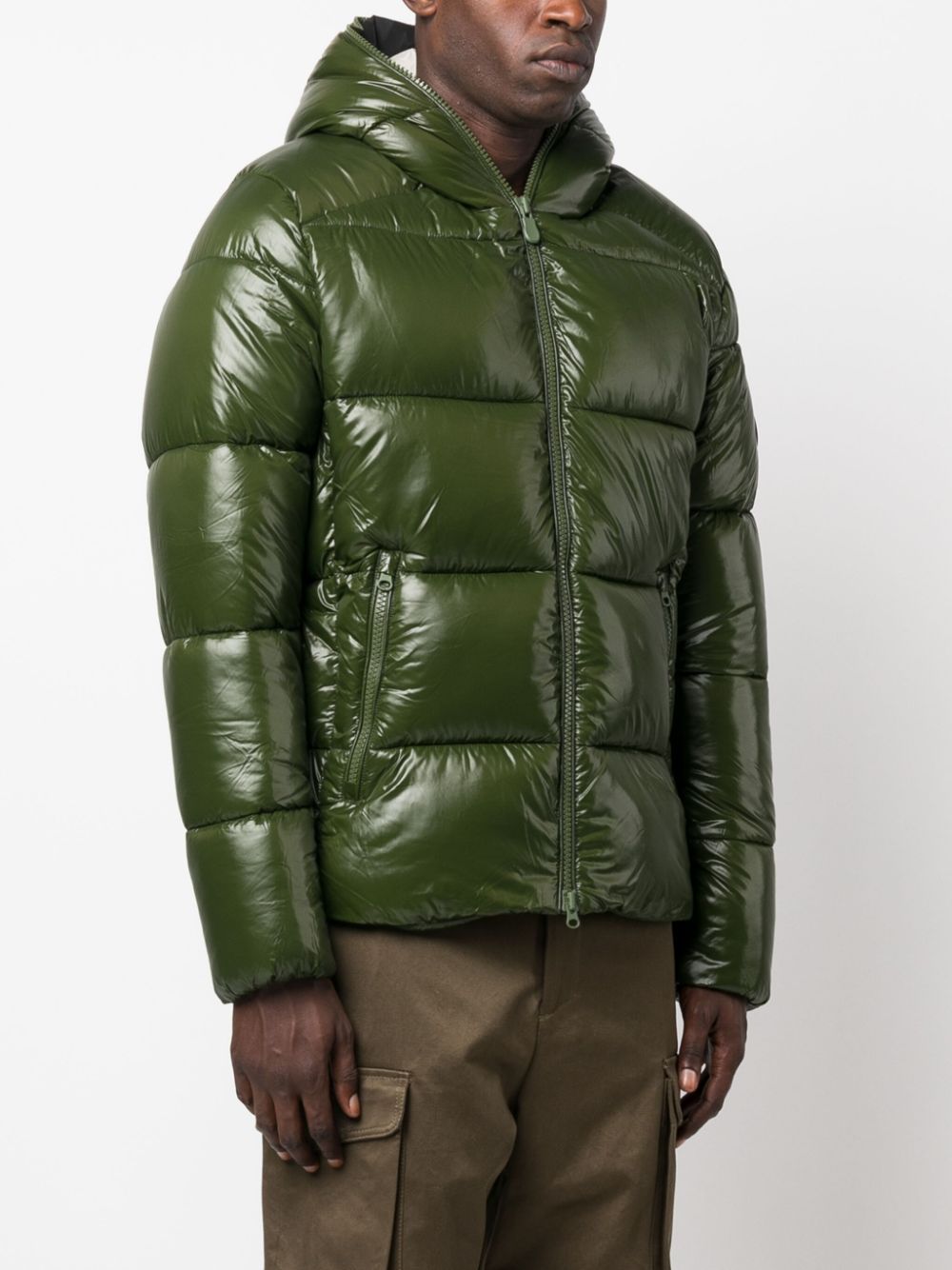 veste matelassée finition brillante