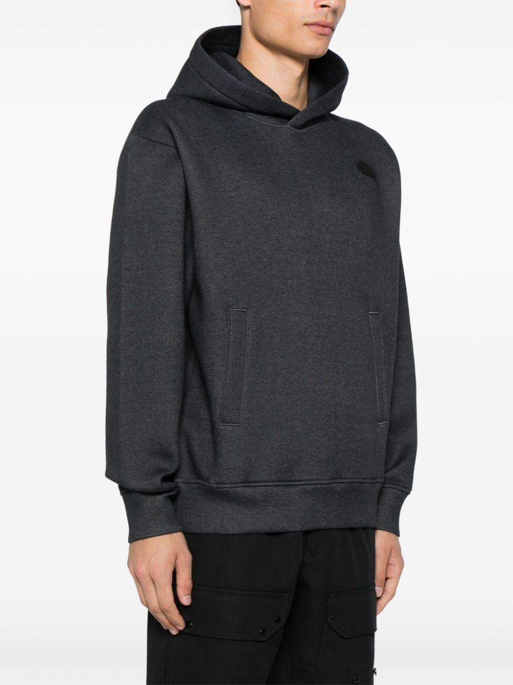 sweat à capuche avec logo caoutchouté
