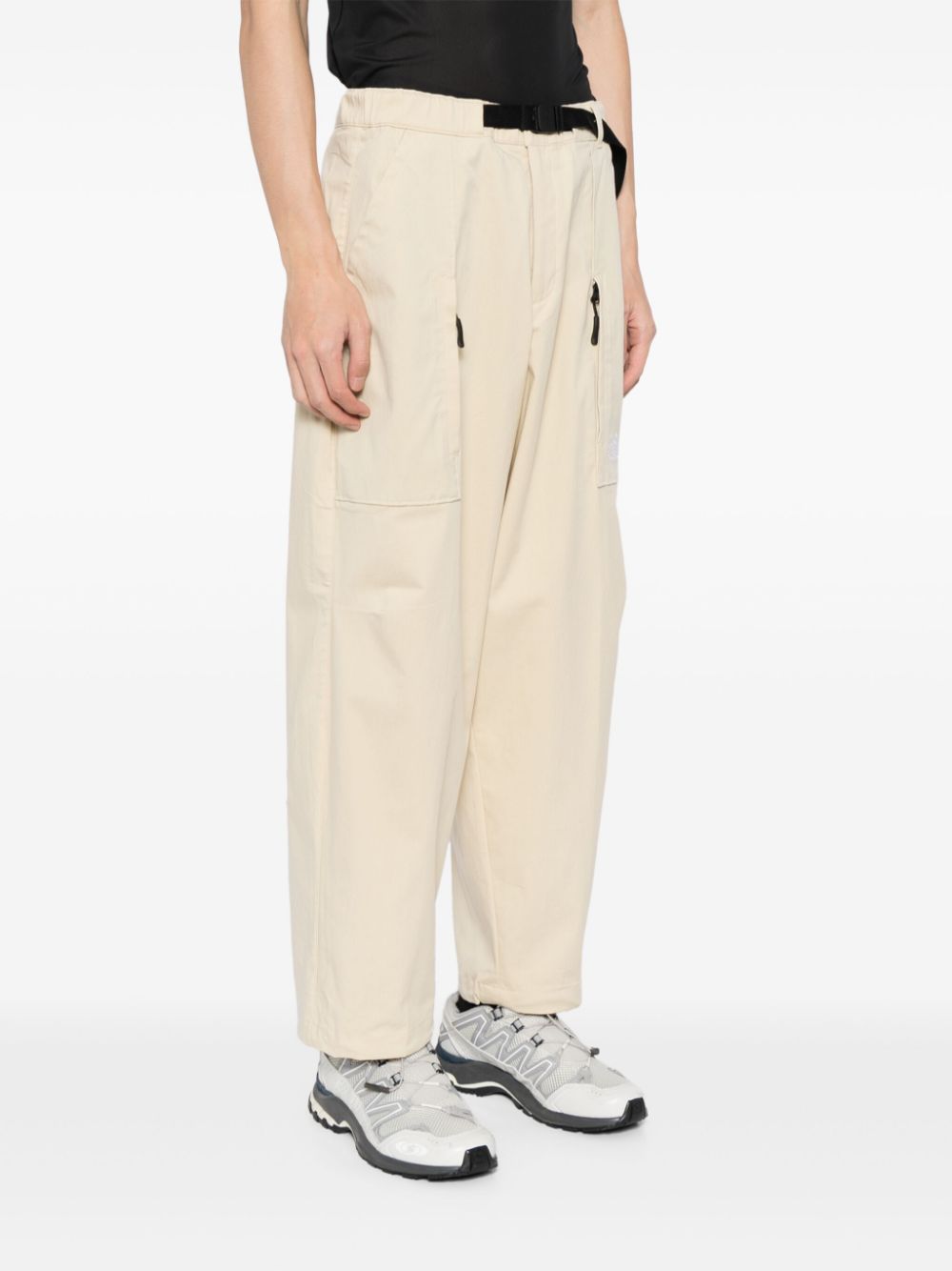 logo-embroidered trousers