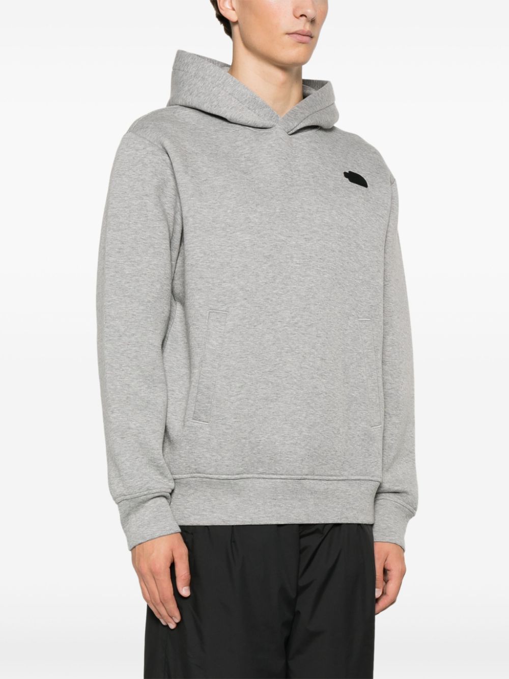 rubberised-logo hoodie