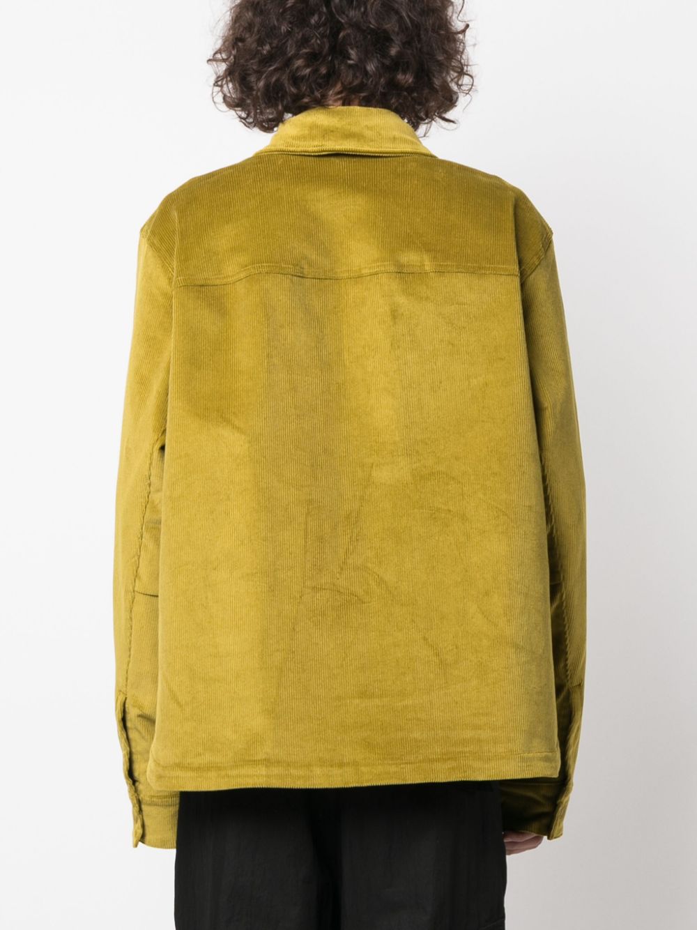 veste chemise cargo en velours côtelé