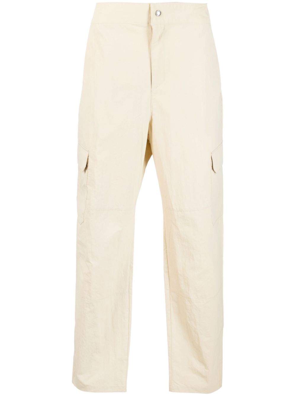 embroidered-logo trousers
