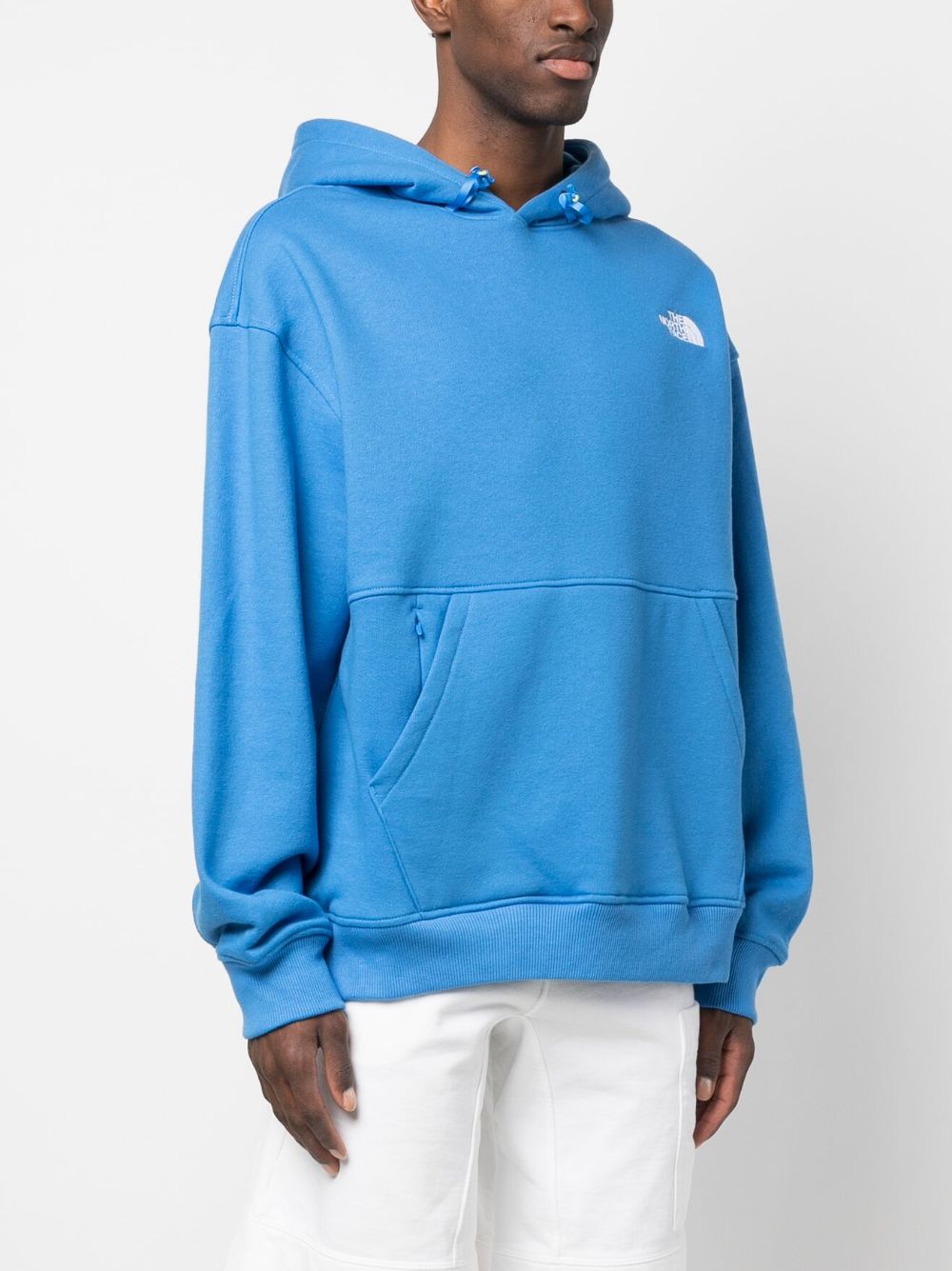 embroidered-logo long-sleeve hoodie