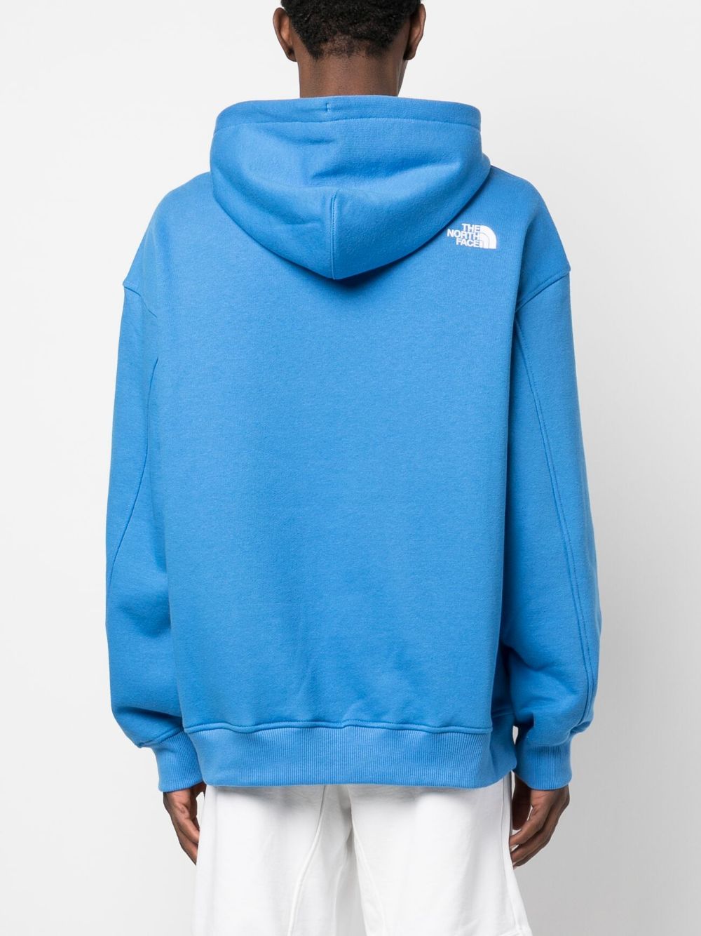 embroidered-logo long-sleeve hoodie