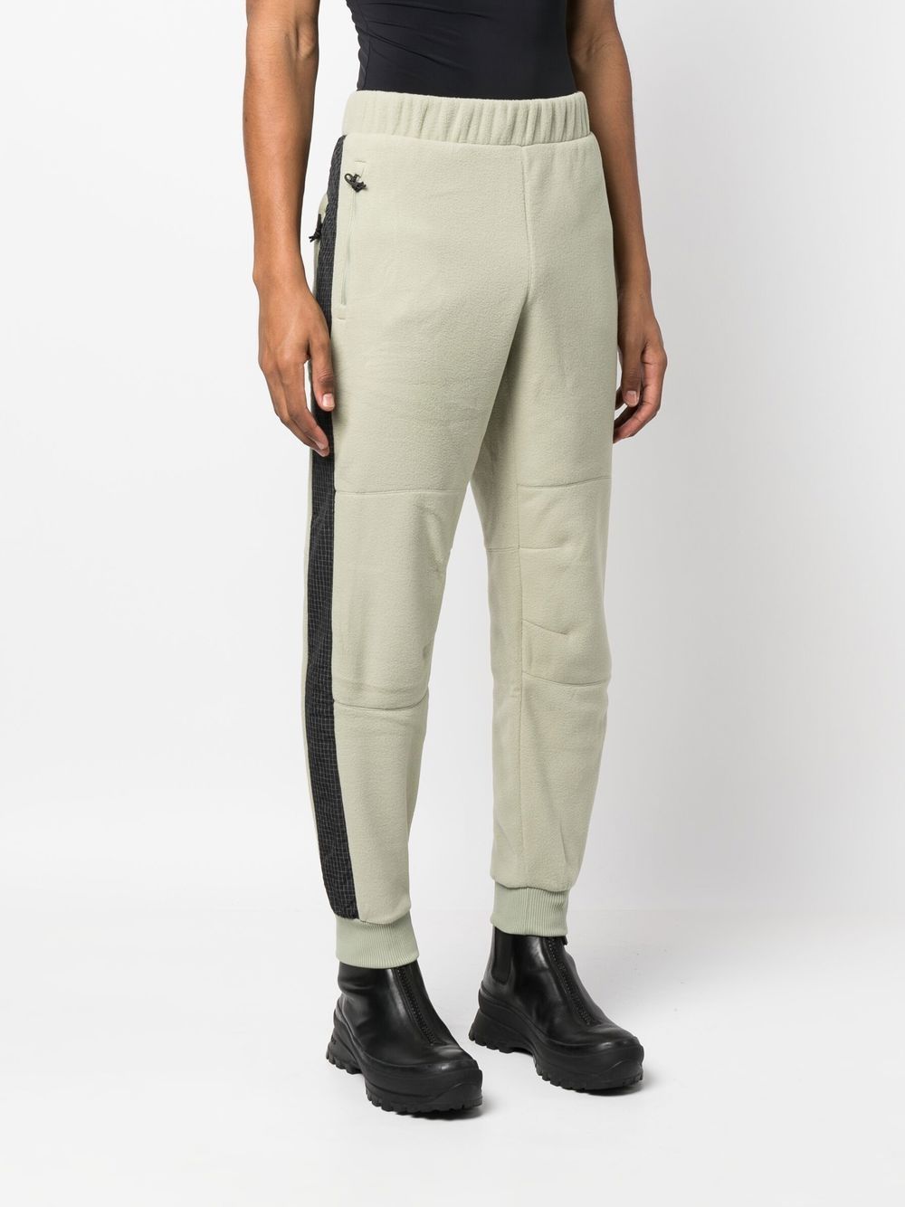 pantalon de survêtement en polaire à rayures latérales