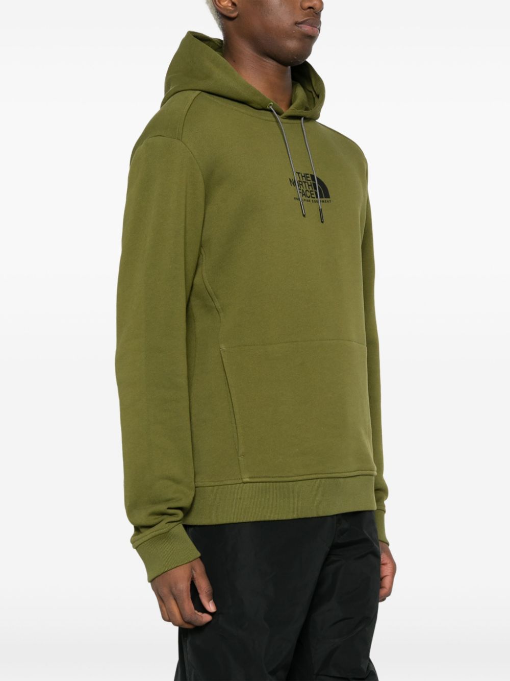 logo-print cotton hoodie