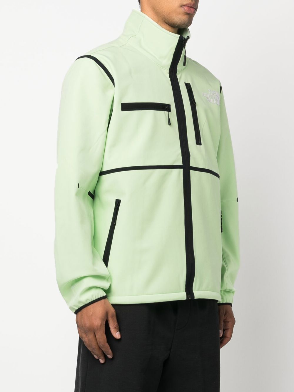 chest logo-print zipped jacket